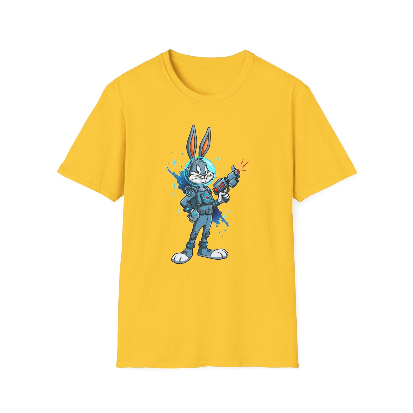 Bugs Bunny Shirt Unisex Gildan Softstyle 64000 Cartoon Tee 100 Percent Ring Spun Cotton