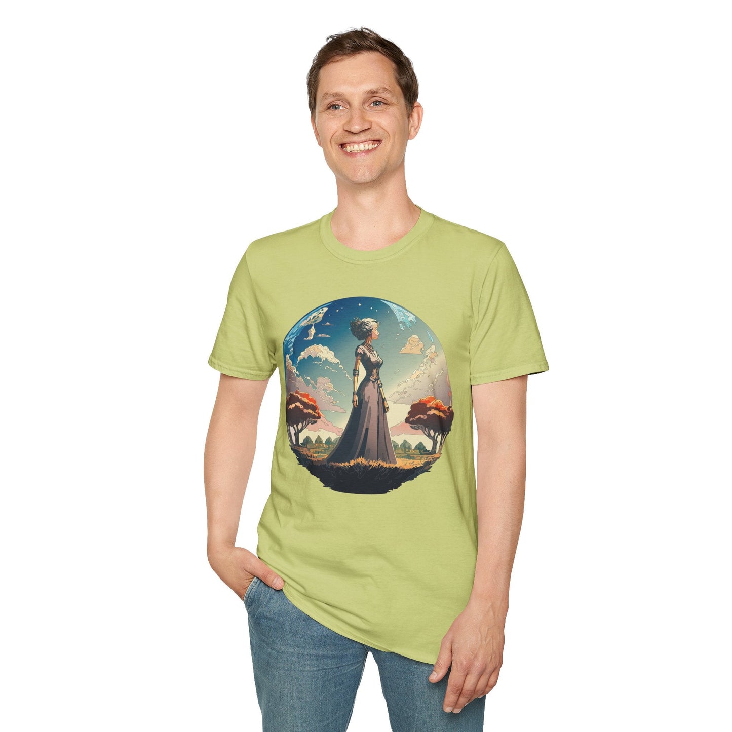 Womens Graphic T Shirt Art Design Tee Gildan Softstyle 64000 Unisex Cotton Short Sleeve