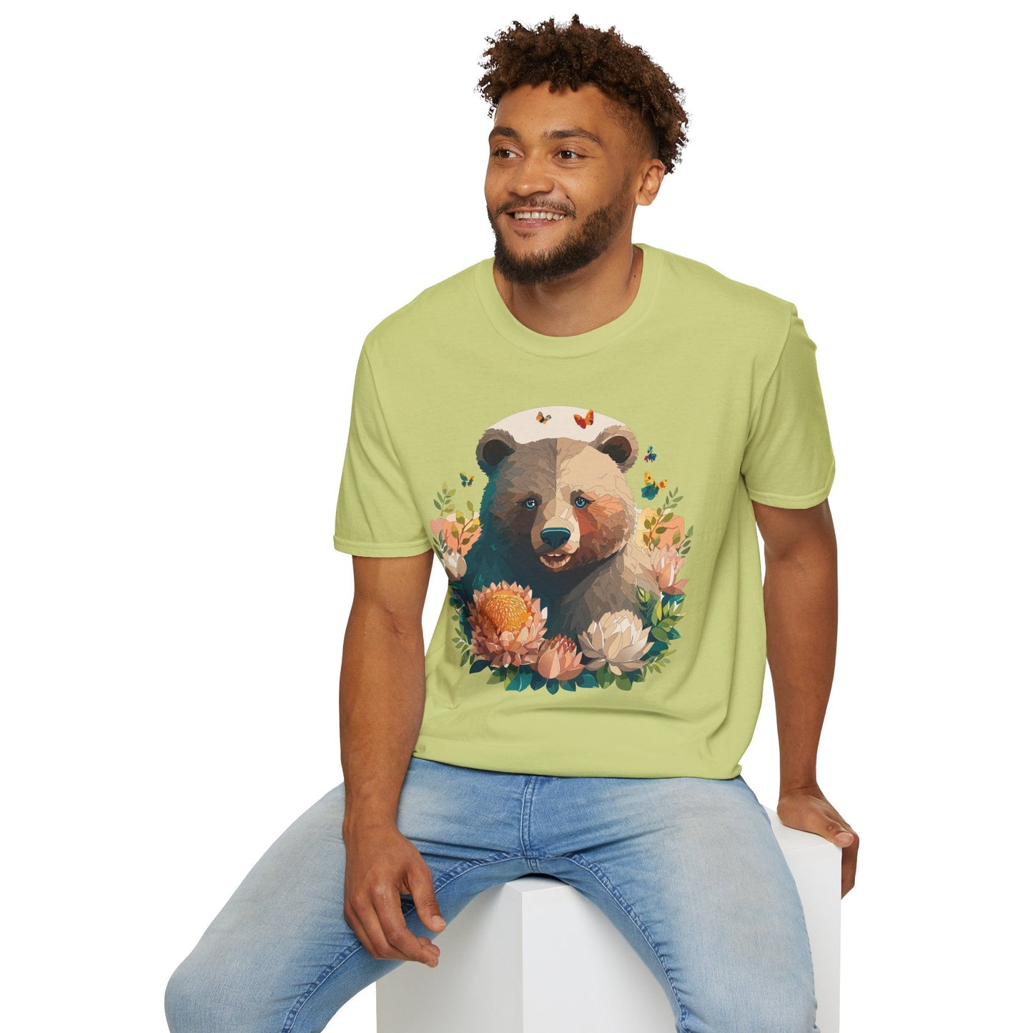 Bear T Shirt Unisex Teddy Bear Shirt Softstyle 100 Percent Ring Spun Cotton Tee Essentials