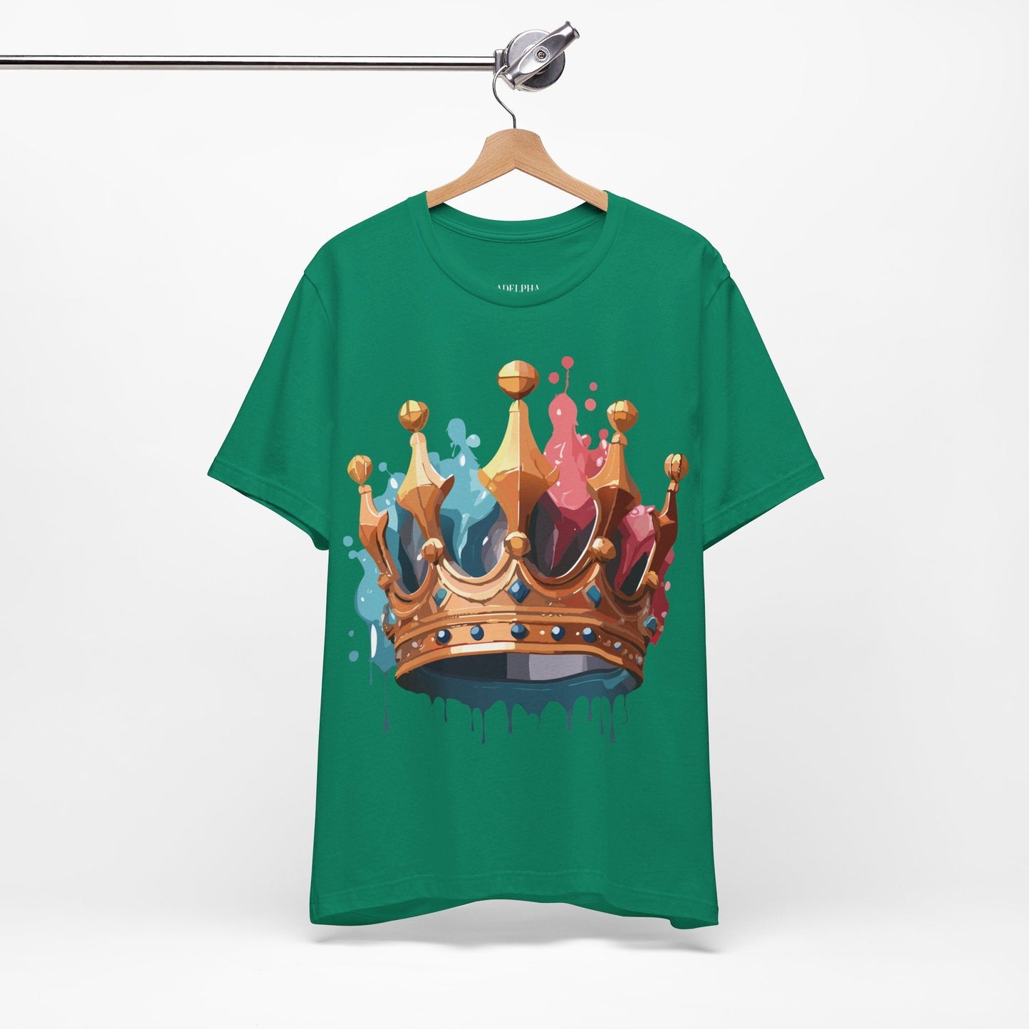 Adelpha Graphic Tee Crown Shirt Unisex Vintage Artwork Premium Casual Everyday Wear T Shirt