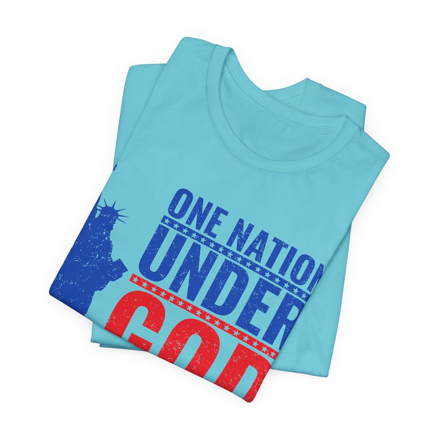 Statue of Liberty Patriotic Graphic Unisex Cotton T-Shirt a6
