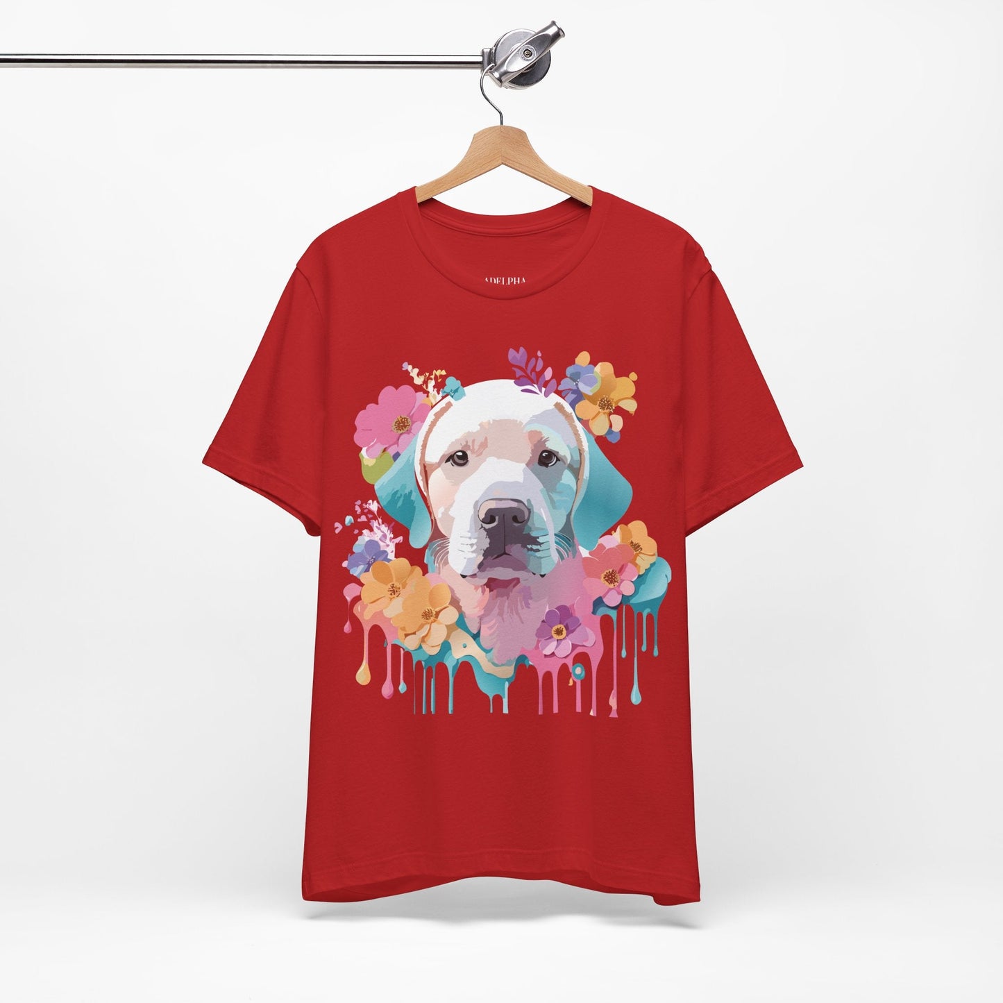 Dog Graphic Tee Unisex Vintage Inspired Art Design Adelpha Short Sleeve Jersey Shirt