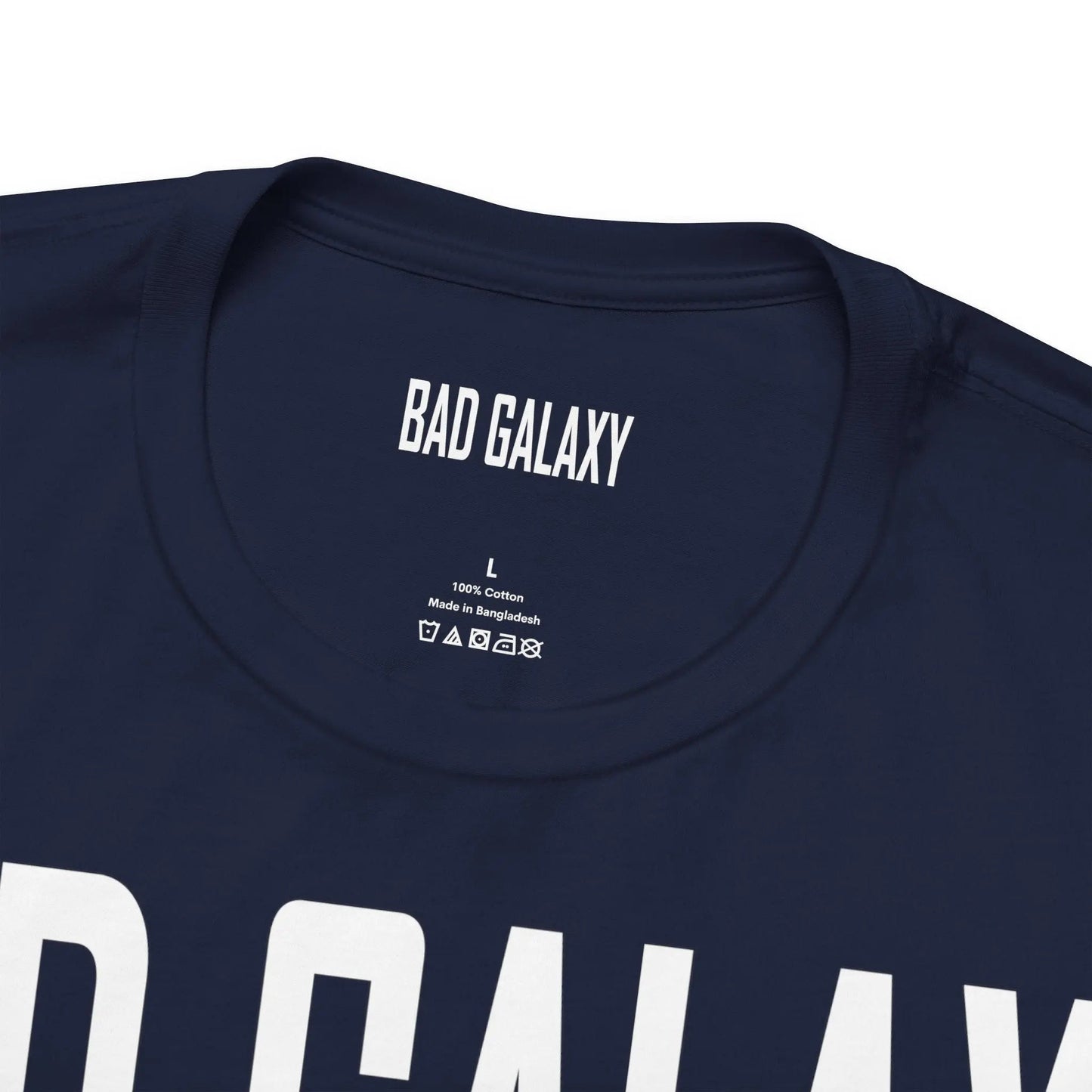 Bad Galaxy Tee Shirt With Red Stamp Made To Order Lightweight 100 Percent Cotton Free Shipping