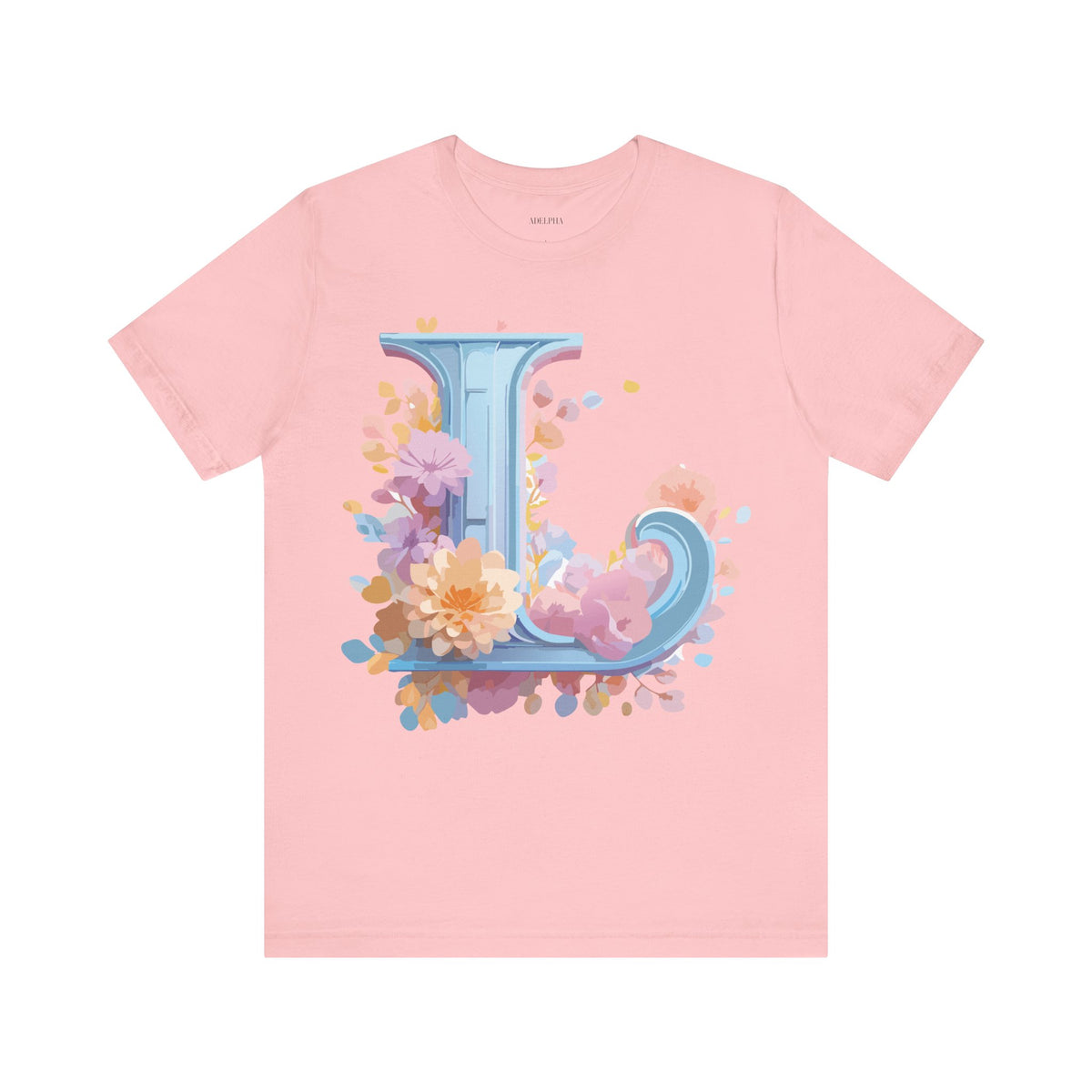 Letter L Graphic Unisex Cotton Bella+Canvas Tee with Art Letter Design
