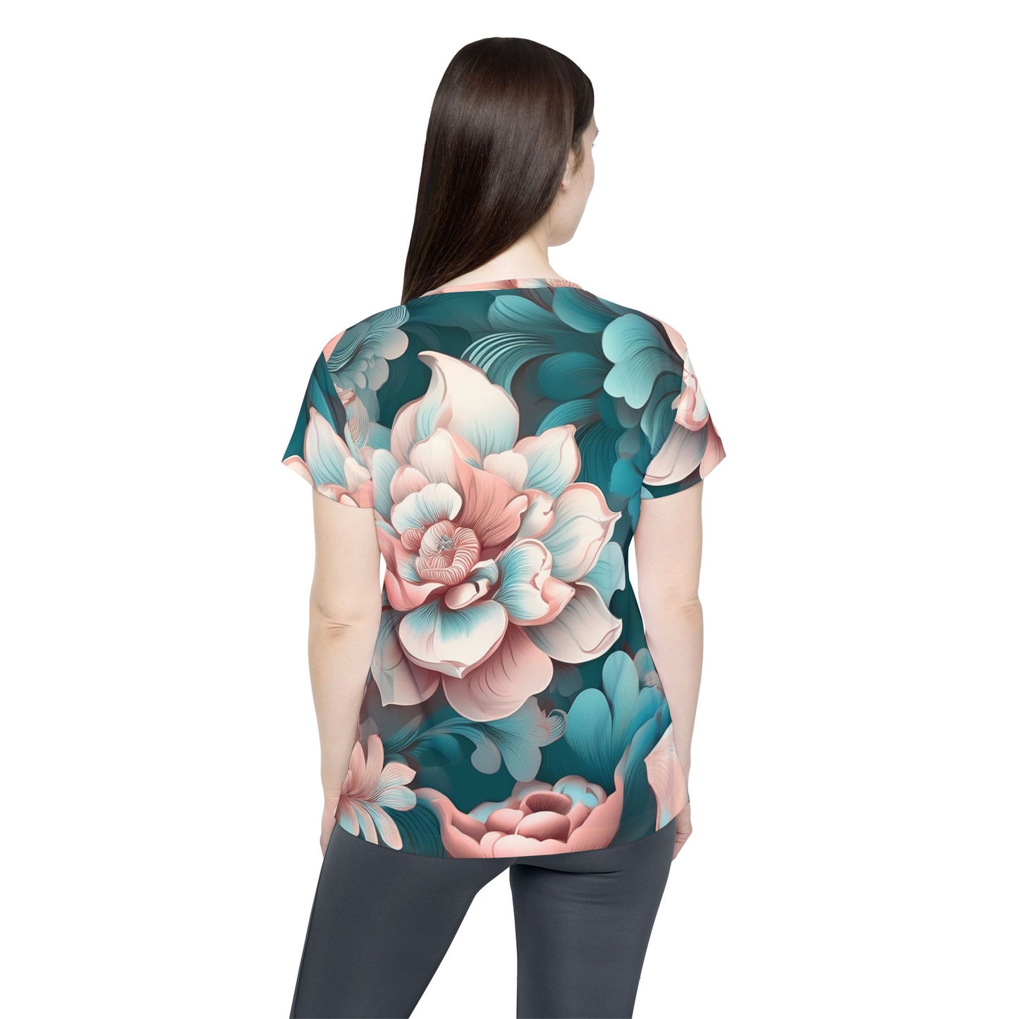 Women Poly Shirt with Floral Print F306
