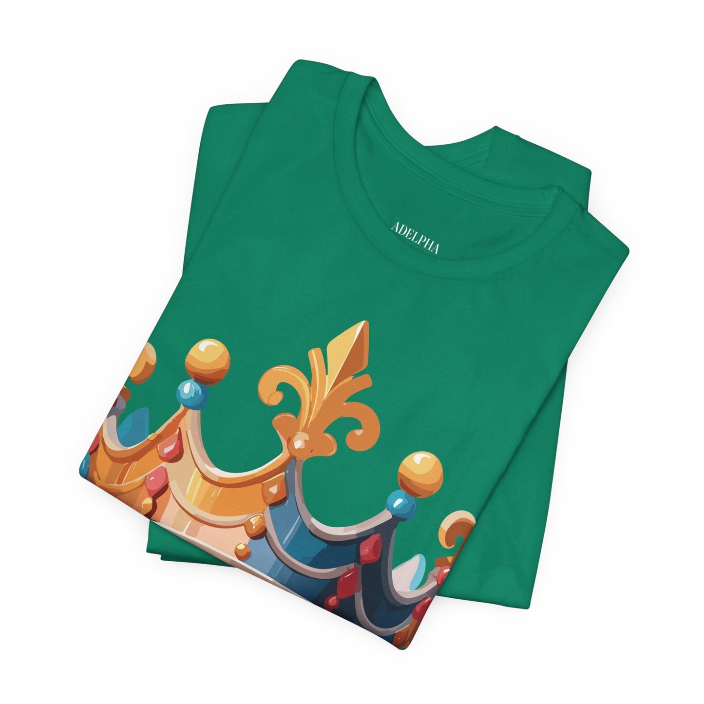 Adelpha Crown Graphic Tee Unisex Vintage Inspired Art Design Short Sleeve Shirt