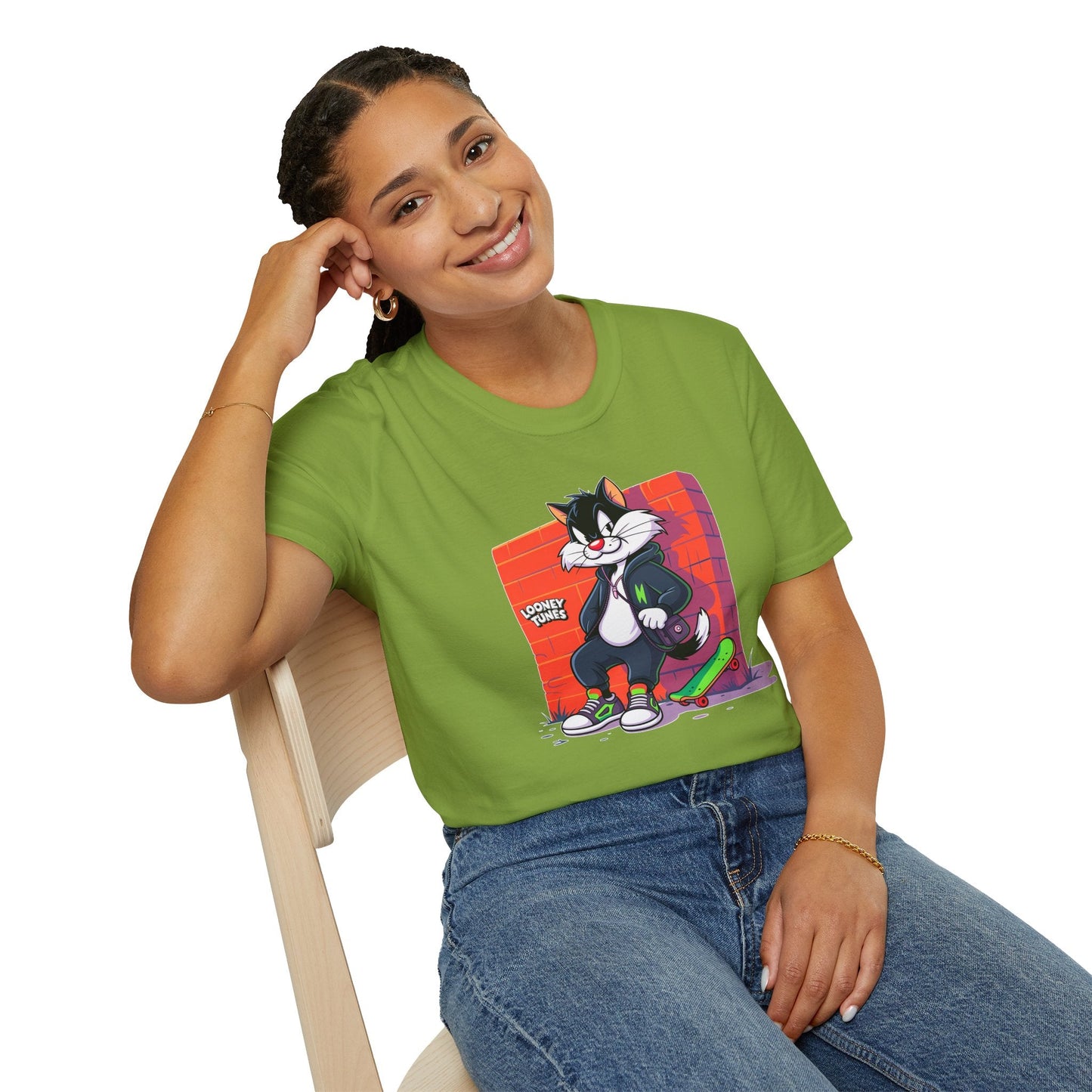 Cartoon T Shirt With Animation Design Unisex Softstyle Graphic Tee Funny Animals