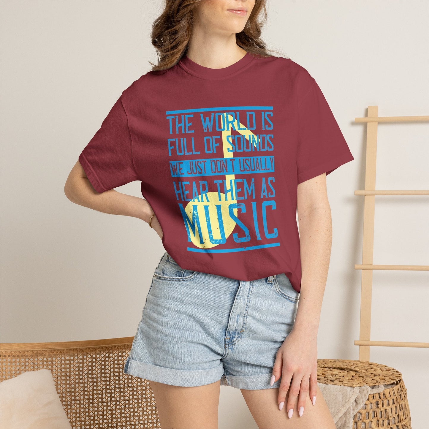 Music Graphic Design Unisex Cotton T-shirt m45