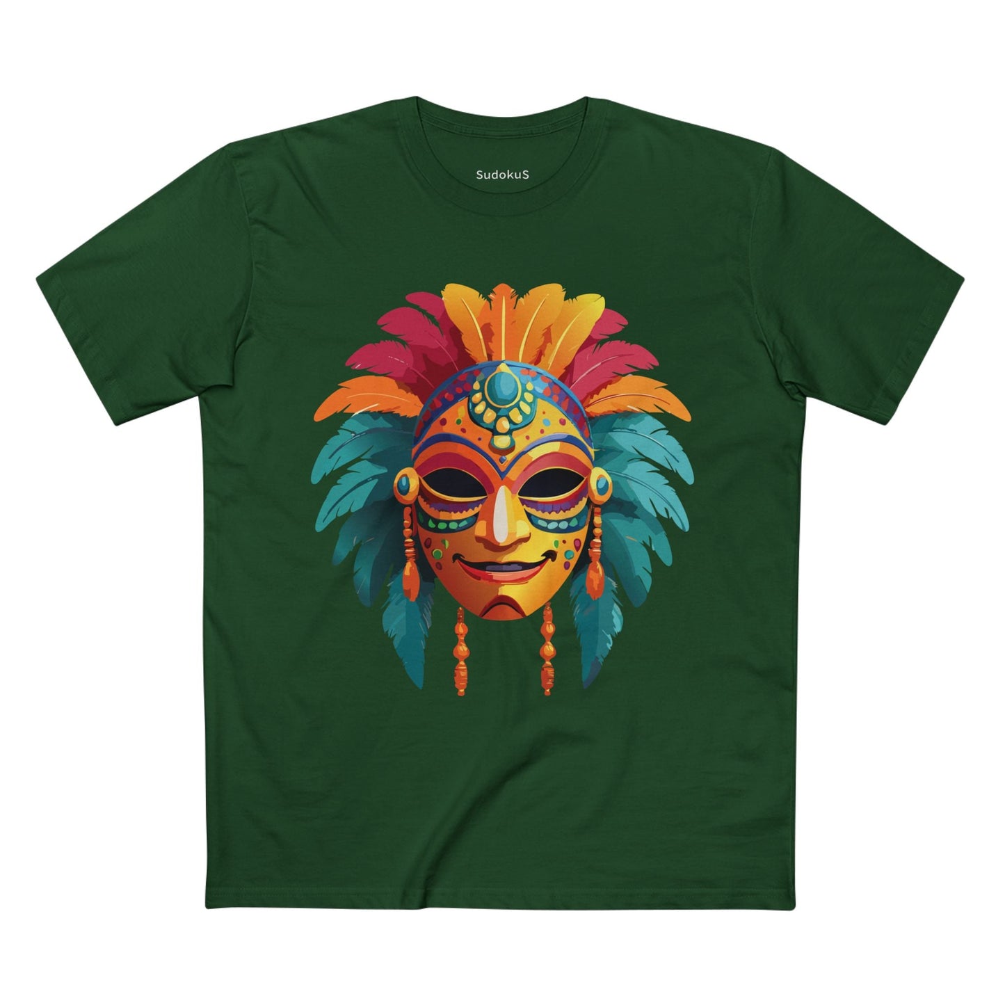 Mask Graphic Unisex 100 Cotton Staple Tee 5