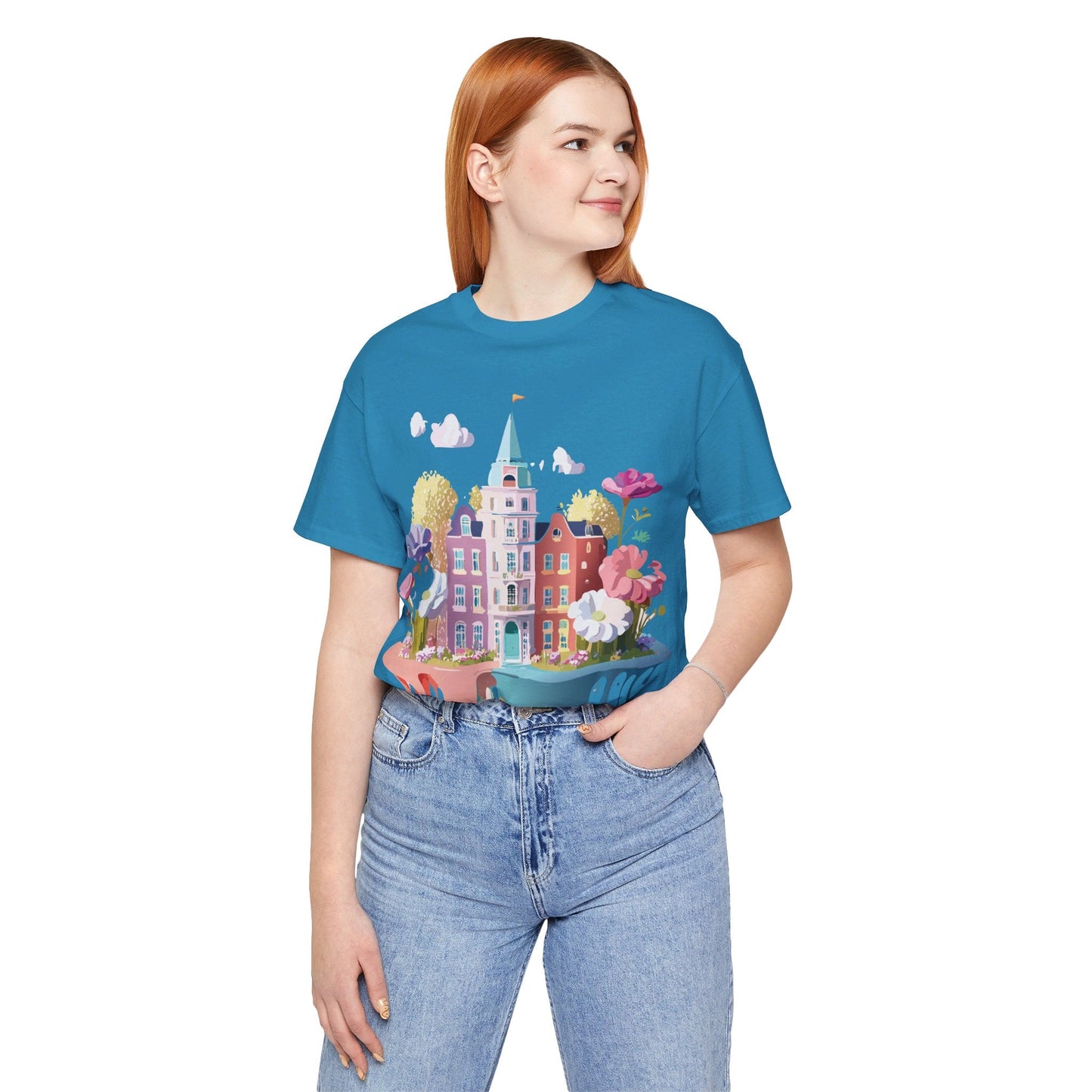 Amsterdam Tourist Shirt Unisex Graphic Tee Vintage Inspired Artwork Art Design By Adelpha