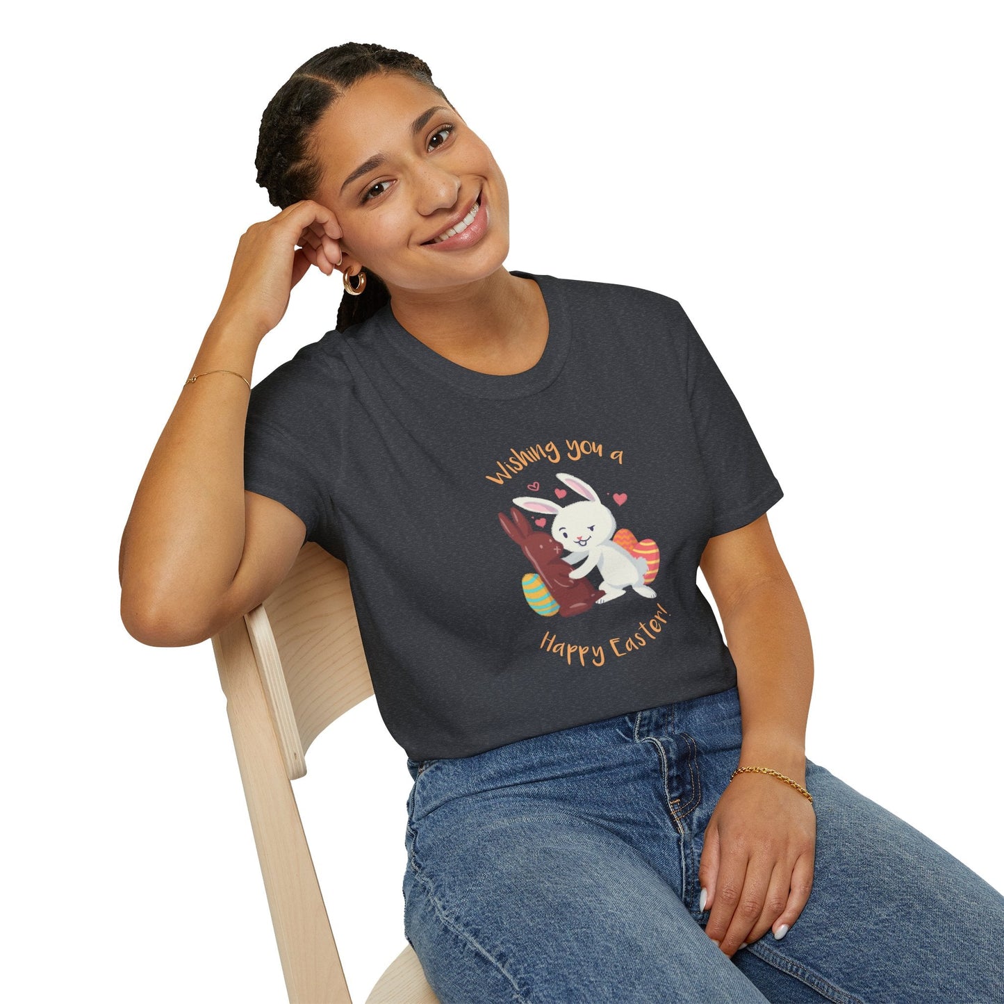 Easter Bunny T Shirt With Easter Signature And Prints Unisex Tee Design For All Occasions