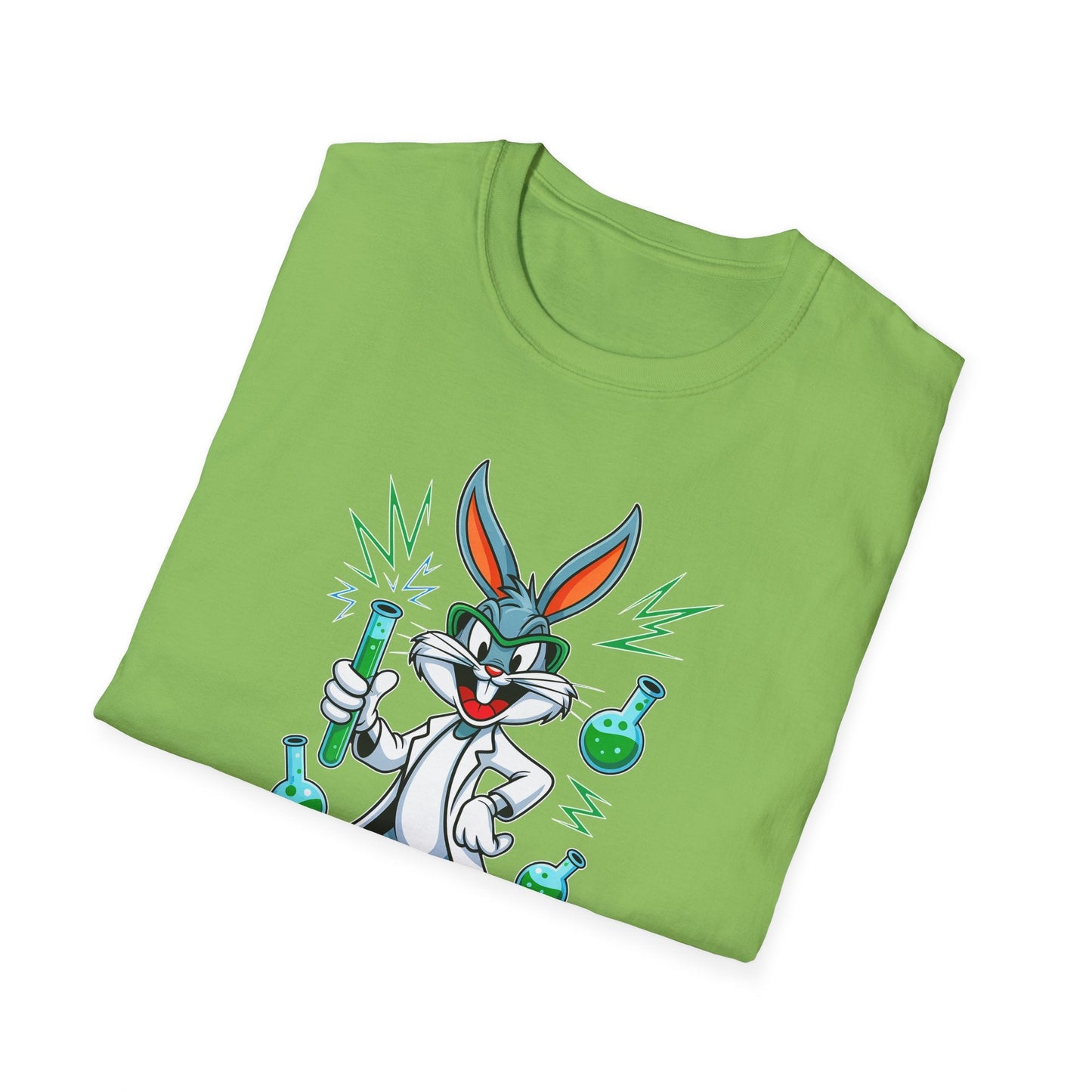 Cartoon Bunny Graphic Unisex Cotton Animal Animation Artwork Design Tee 23