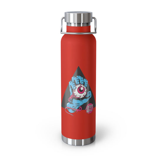 22oz Copper Insulated Water Bottle with Cartoon Design - CV61