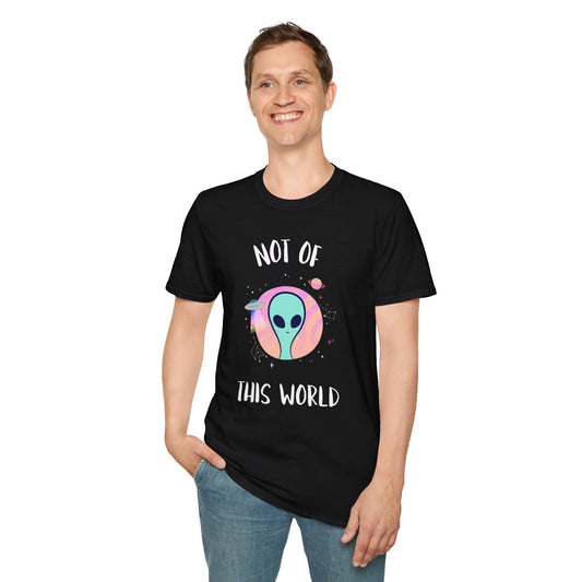 Alien Graphic TShirt  Not Of This World Cute Pastel UFO Tee