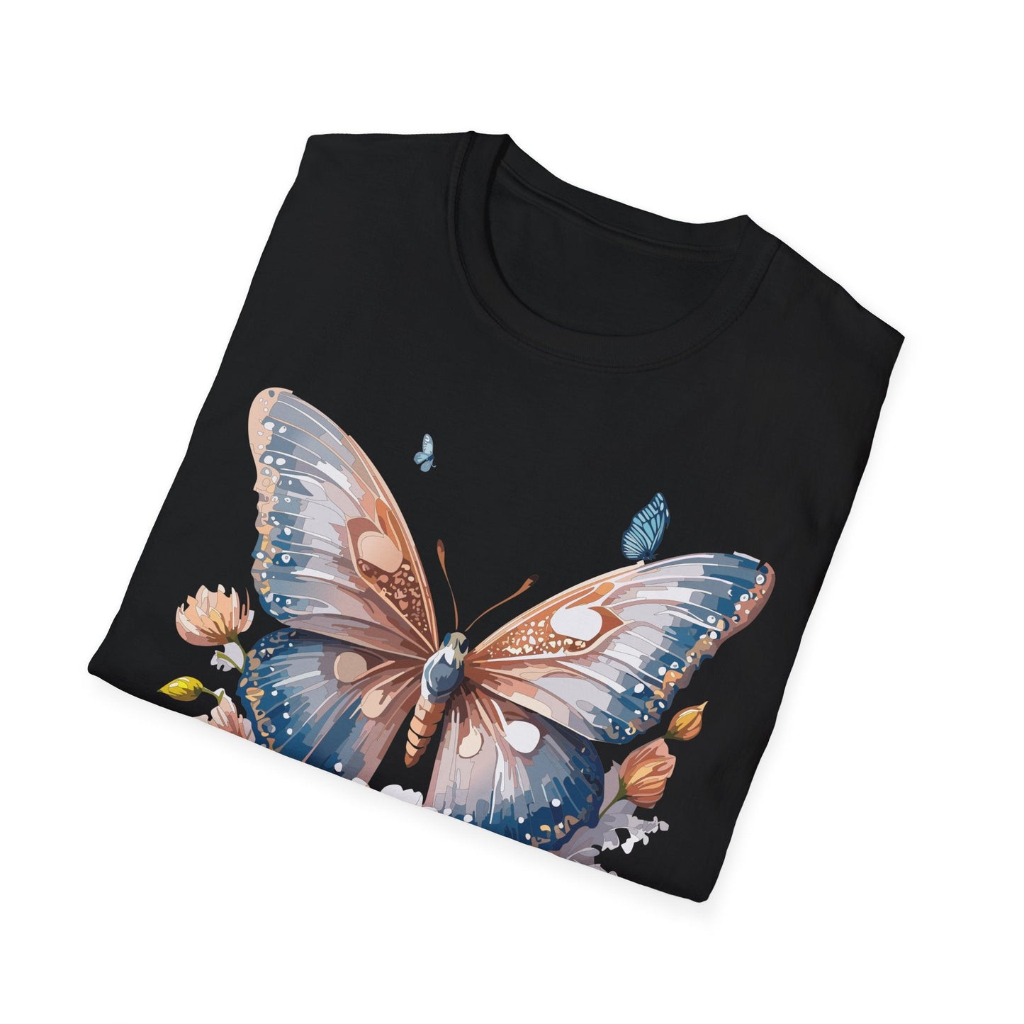 Butterfly Shirt Unisex Monarch Design Gildan 64000 Ring Spun Cotton Softstyle Tee For Comfort