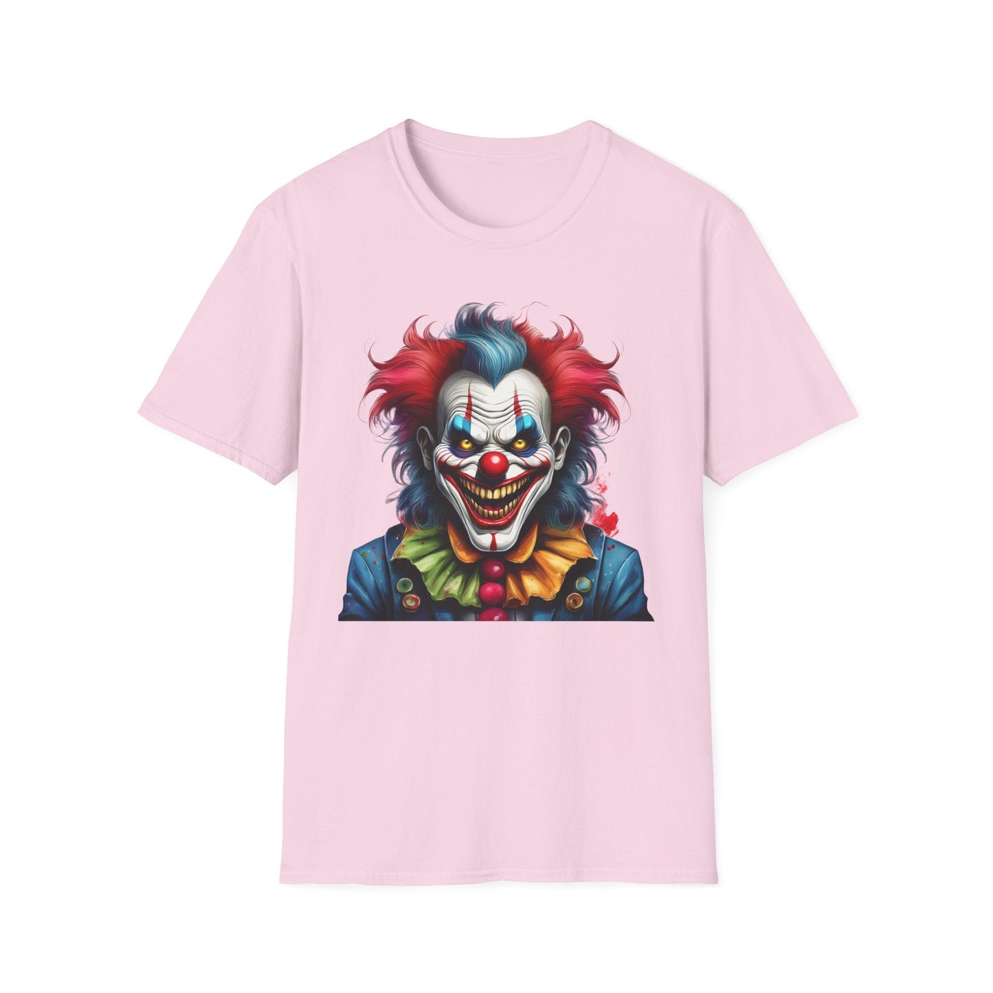Unisex Clown Shirt Funny Man Tee Circus Theme Shirt Scary Man Shirt Softstyle Comfort
