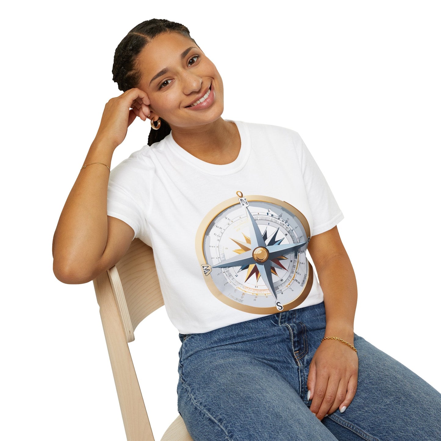 Compass Navigator Graphic Tee Unisex 100 Cotton 12