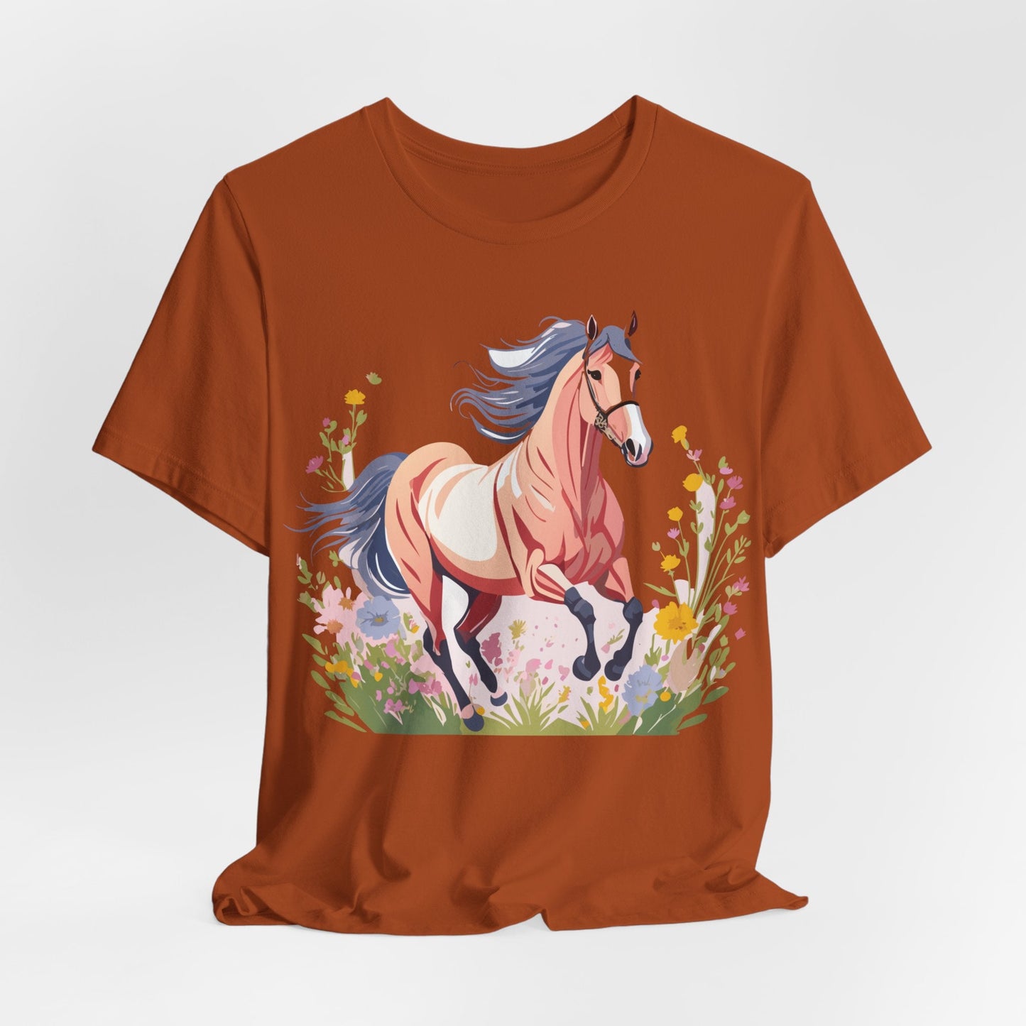 Horse Graphic Unisex 100 Cotton Vintage Animal Art T-Shirt 8