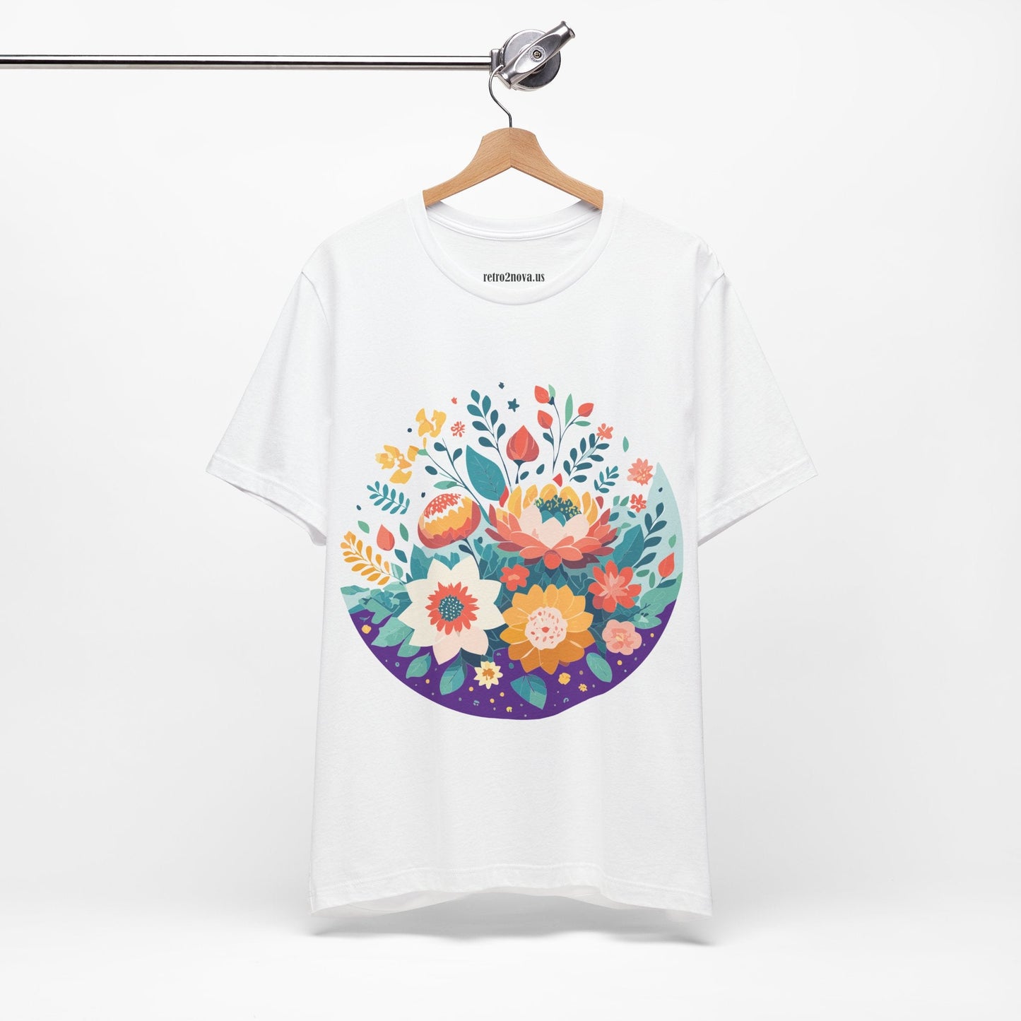 Flowers Shirt Floral Shirt Unisex Jersey Short Sleeve Tee Breathable Fabric Free Shipping