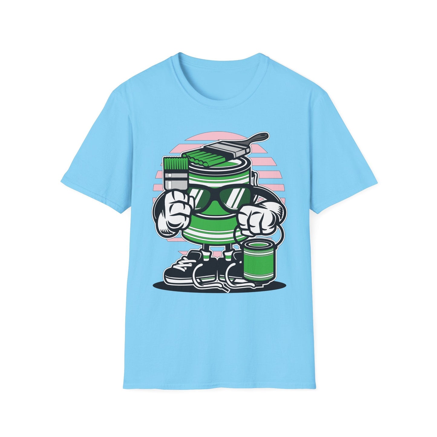 Cartoon T Shirt Animation Tee Funny Graphic Shirt For Unisex Gildan Softstyle 64000 Art Design