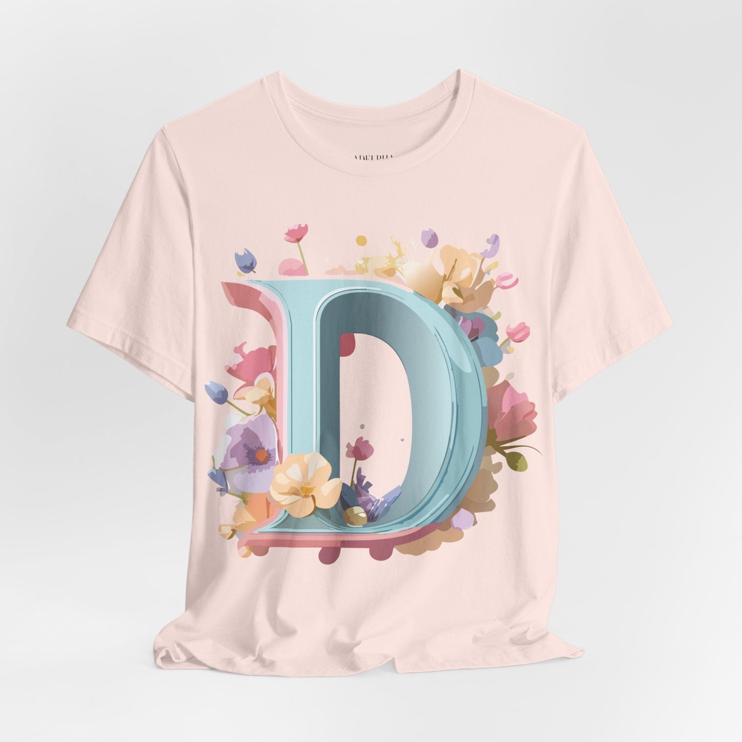 Letter D Graphic T Shirt Unisex Short Sleeve Art Design Tee By Adelpha Vintage Inspired Artwork