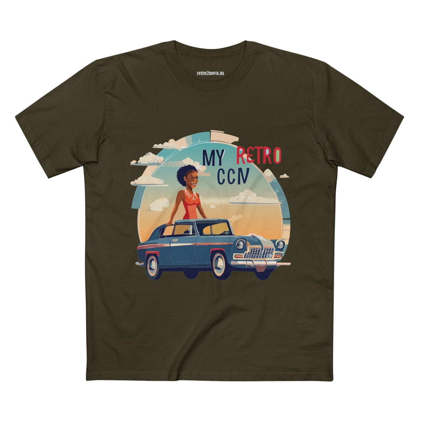 Retro Car Shirts Vintage Car Shirts RC 14 Unisex Premium Cotton Tee With Original Art Design
