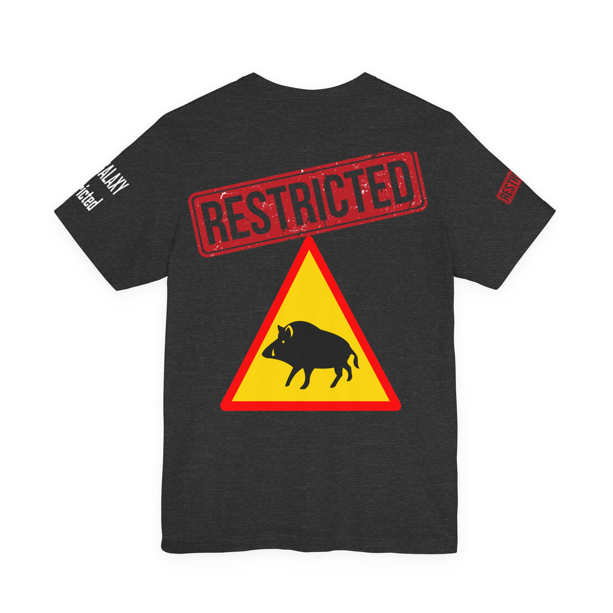 Art Red Stamp Graphic Unisex Cotton Bella+Canvas Tee with Art Design b94