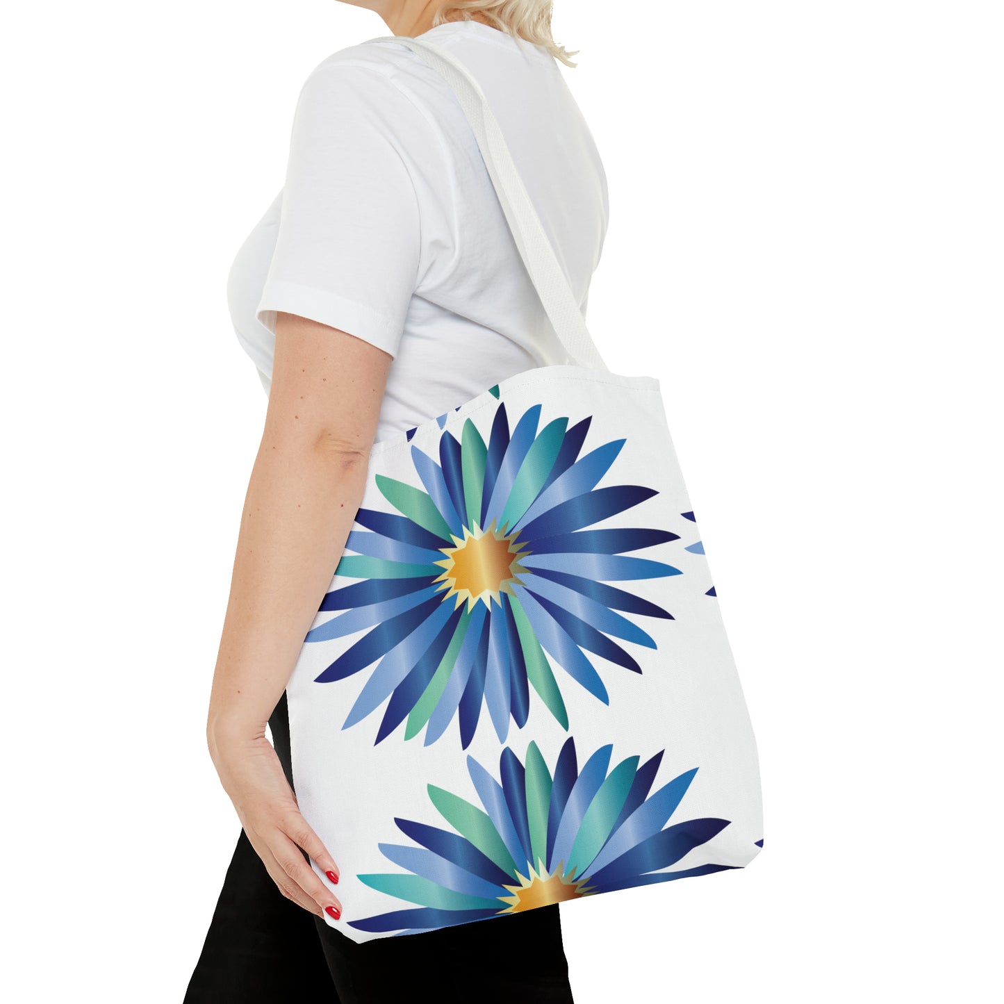 Canvas Bag with Floral Prints