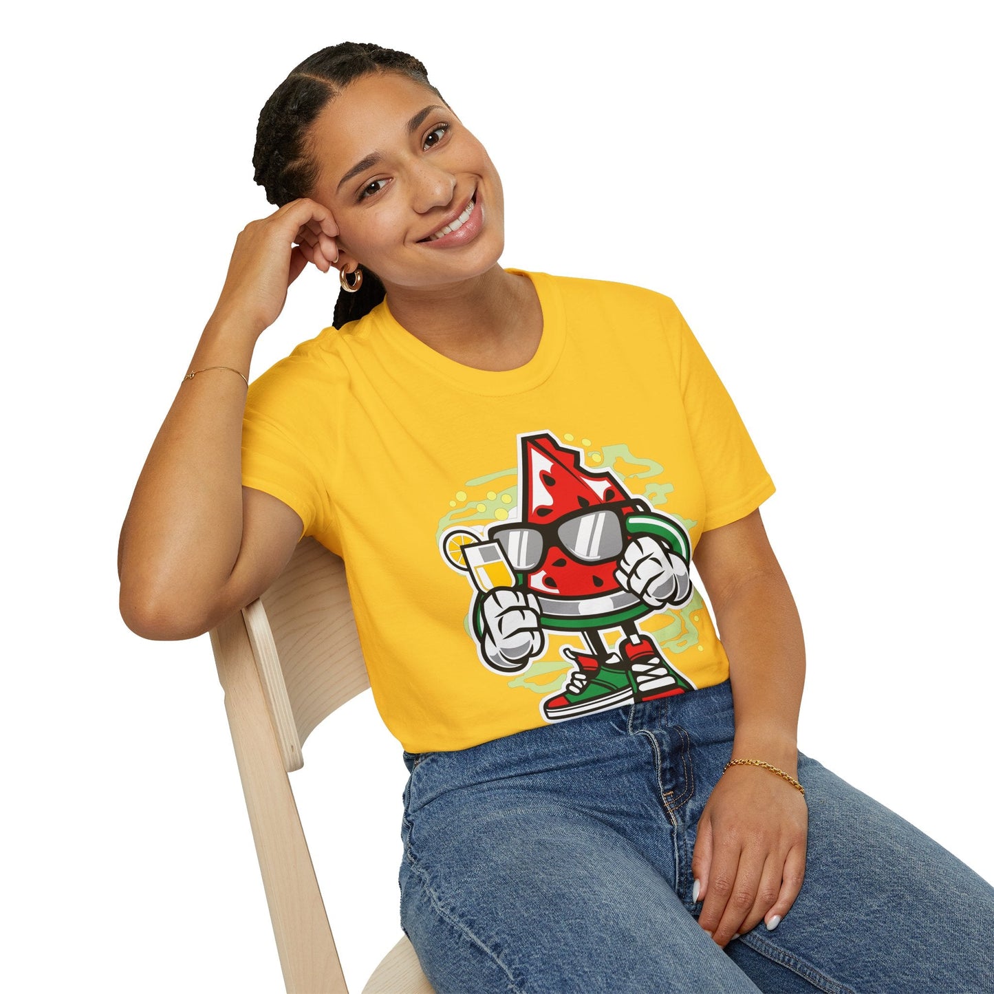Cartoon T Shirt Animation T Shirt Funny Tee Shirt Unisex Gildan Softstyle 64000 Artwork