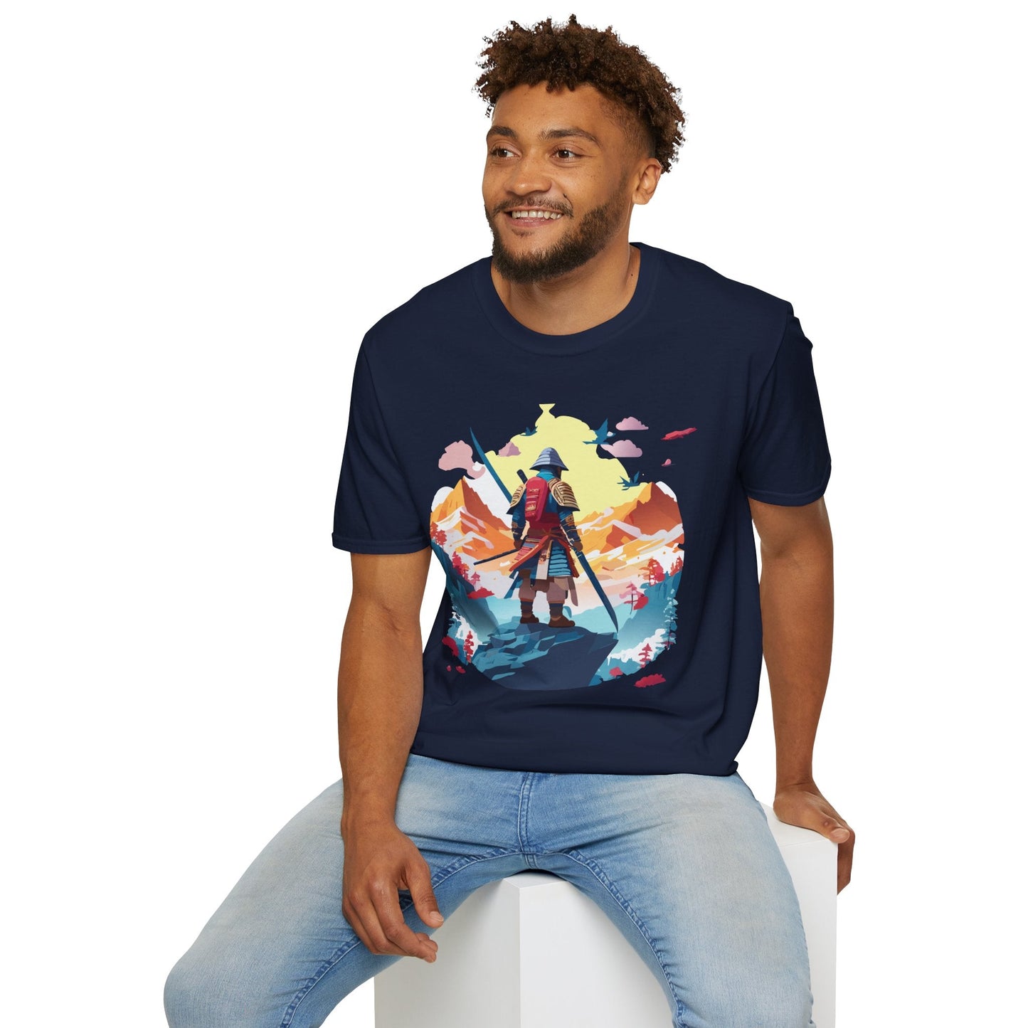 Samurai Shirt Unisex T Shirt Gildan Softstyle 64000 Cotton Tee For Everyday Comfort