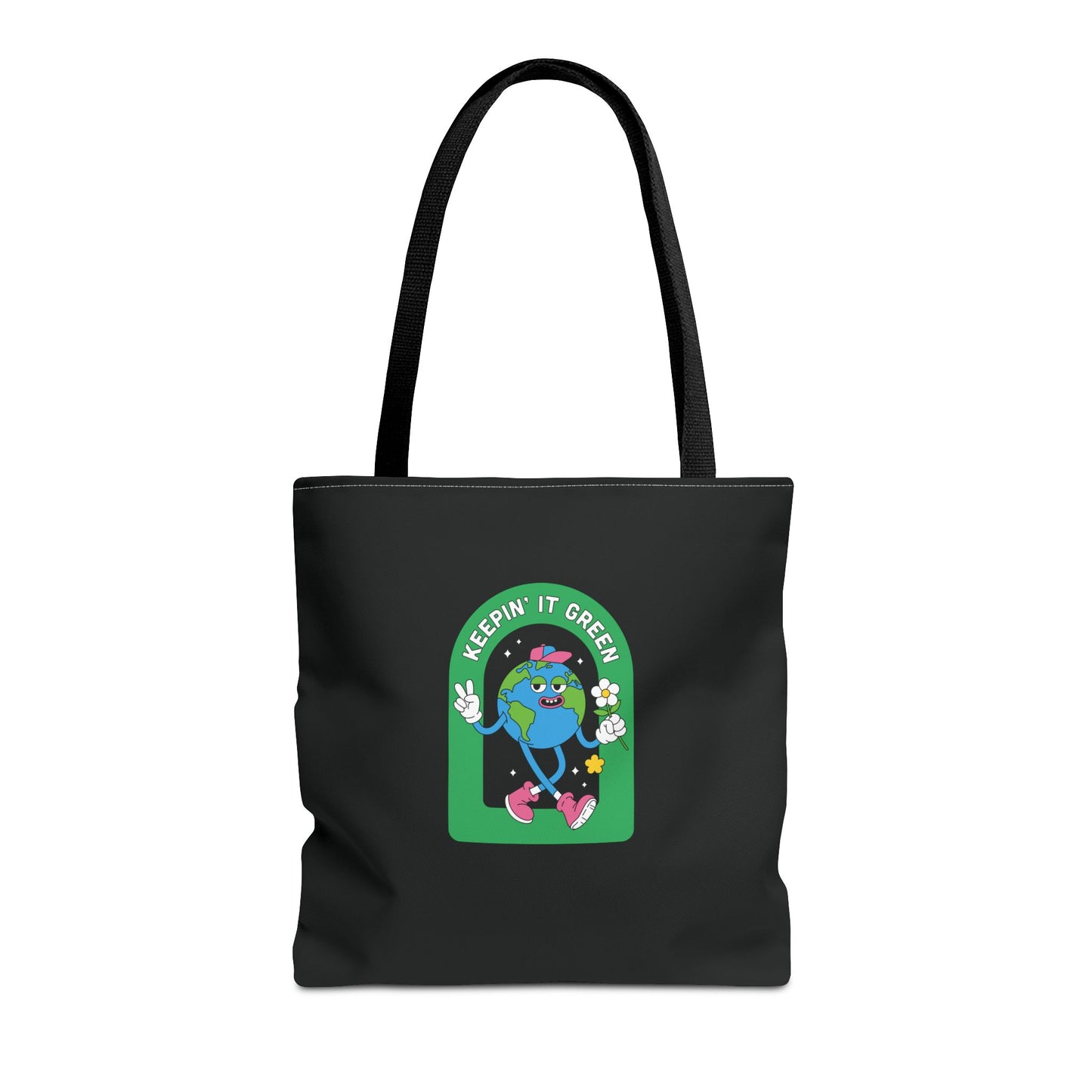 ECO BLACK COLOR CANVAS BAG HIGH-QUALITY 100% SPUN POLYESTER 3 SIZES BAG-E6