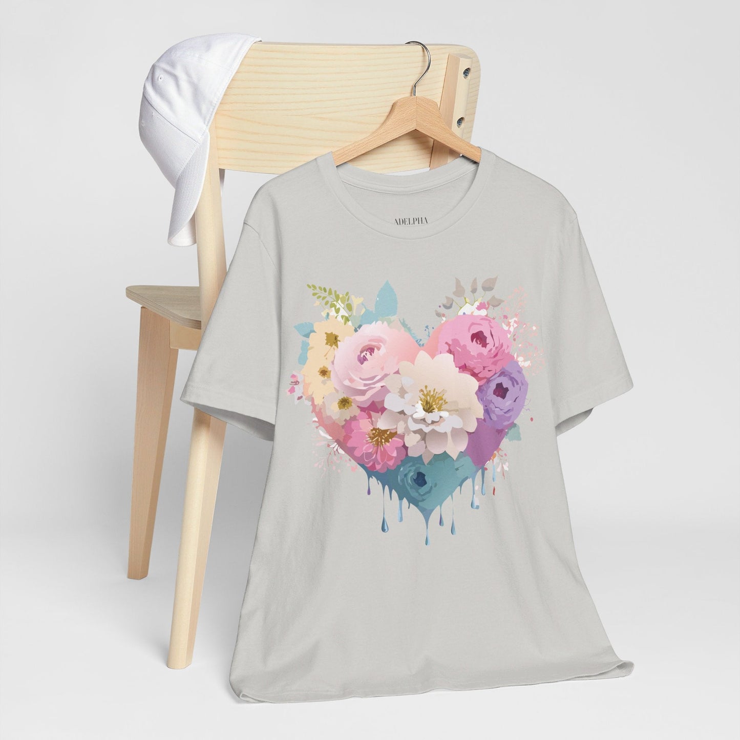 Valentine Graphic Tee Unisex Short Sleeve Shirt With Adelpha Vintage Artwork Design