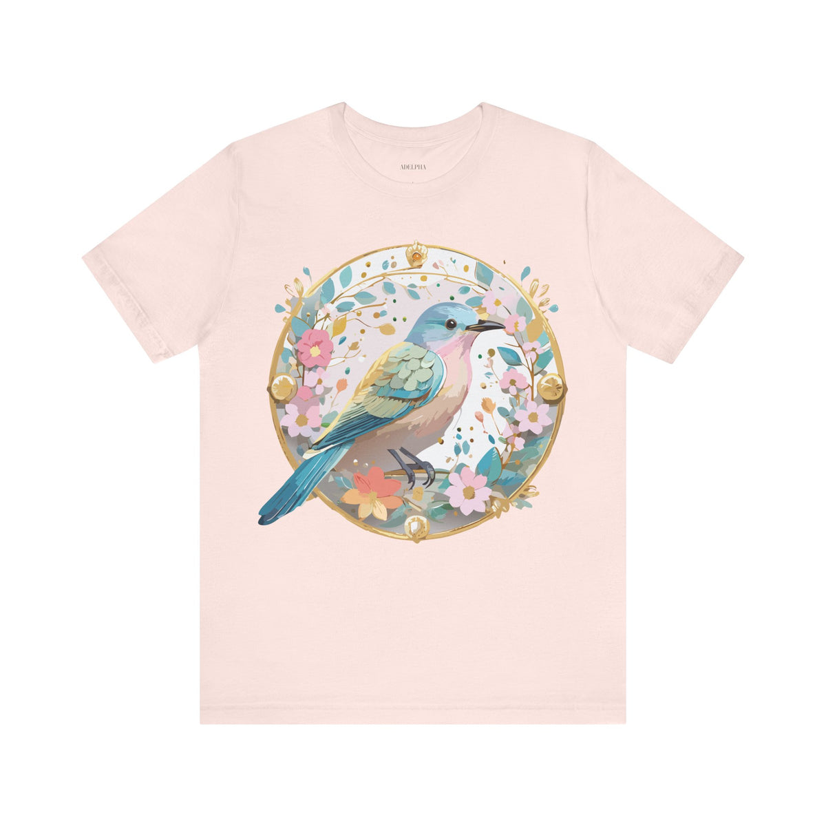 Medallion Graphic Unisex Cotton Bella+Canvas Tee with Art Design d46