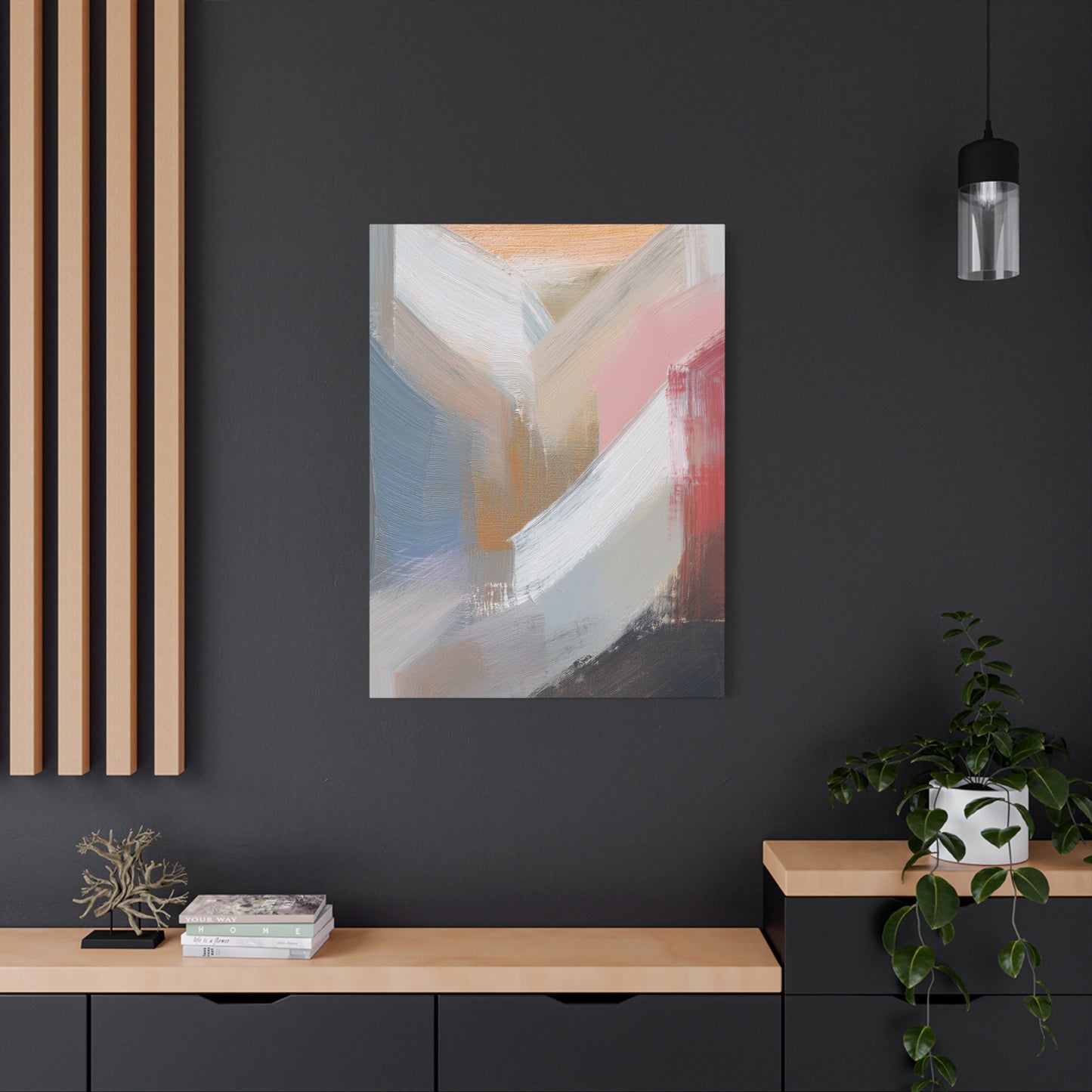 Abstract Pastel Painting Print Canvas 20x24,20x30,24x30 24x32,24x36,30x40 32x48,36x48,40x60 Pine-Wood Inner Frame ABS-88