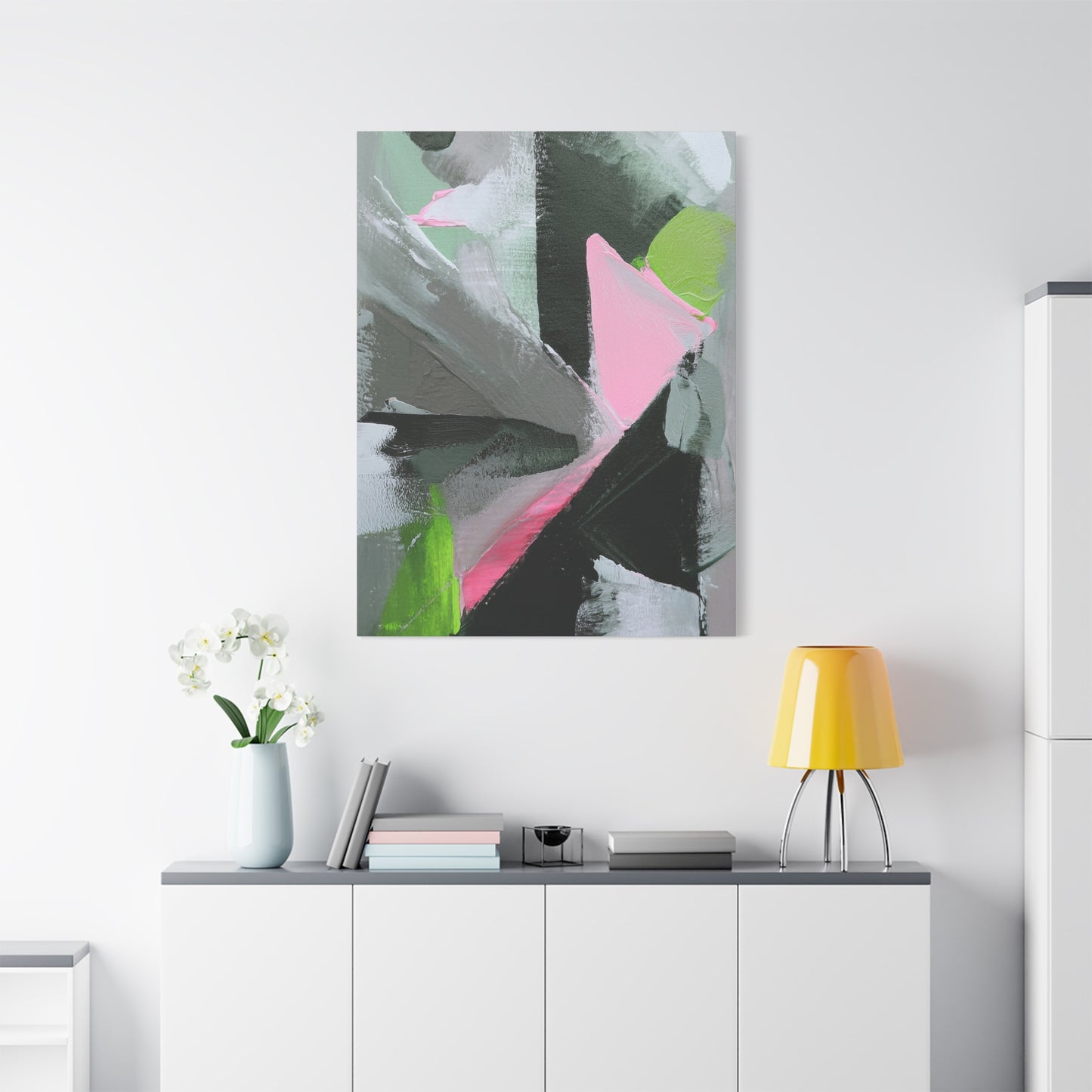 Abstract Geometric Painting Print Canvas 20x24,20x30,24x30 24x32,24x36,30x40 32x48,36x48,40x60 Pine-Wood Inner Frame ABS-41