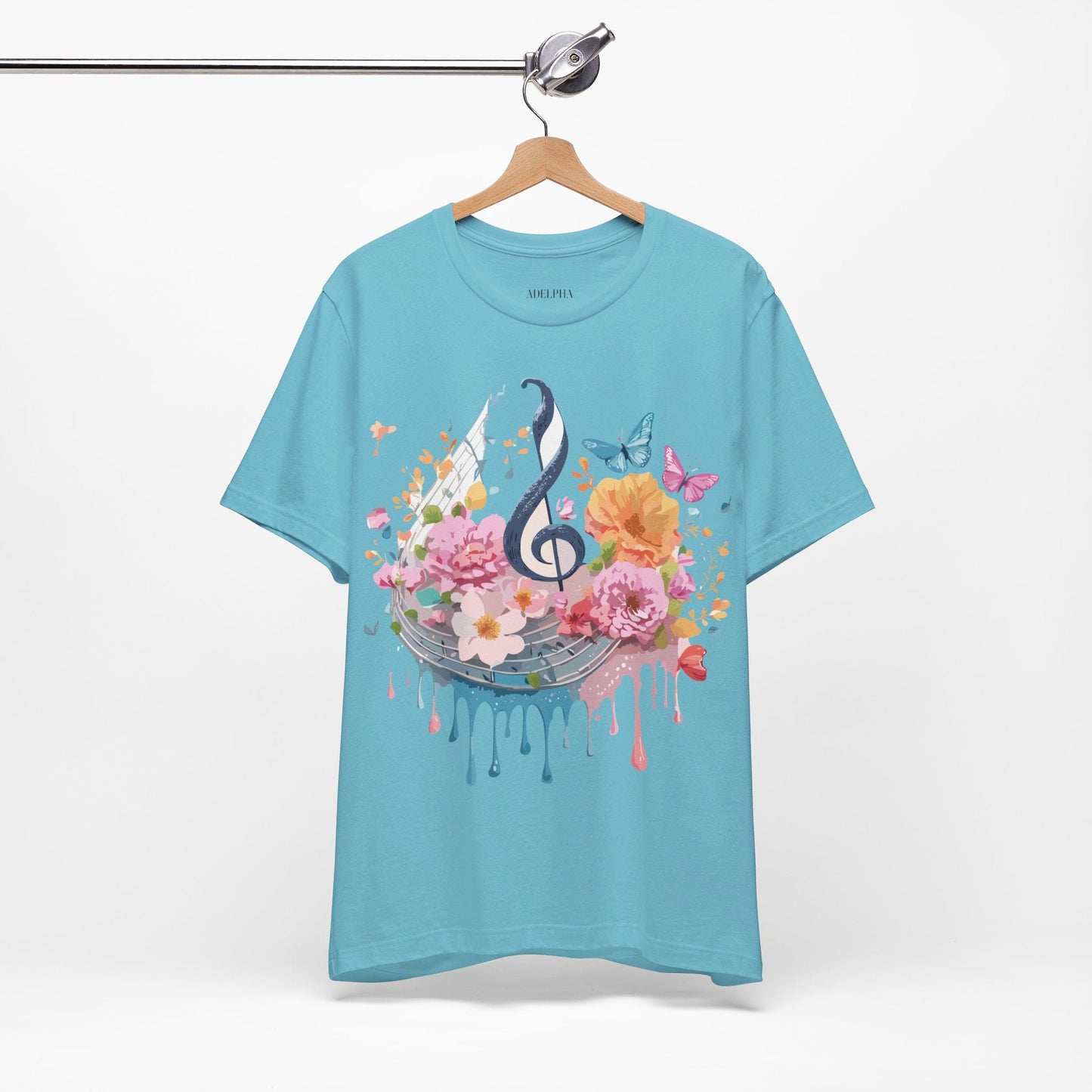Adelpha Graphic T Shirt Unisex Jersey Short Sleeve Vintage Inspired Artwork Music Tee