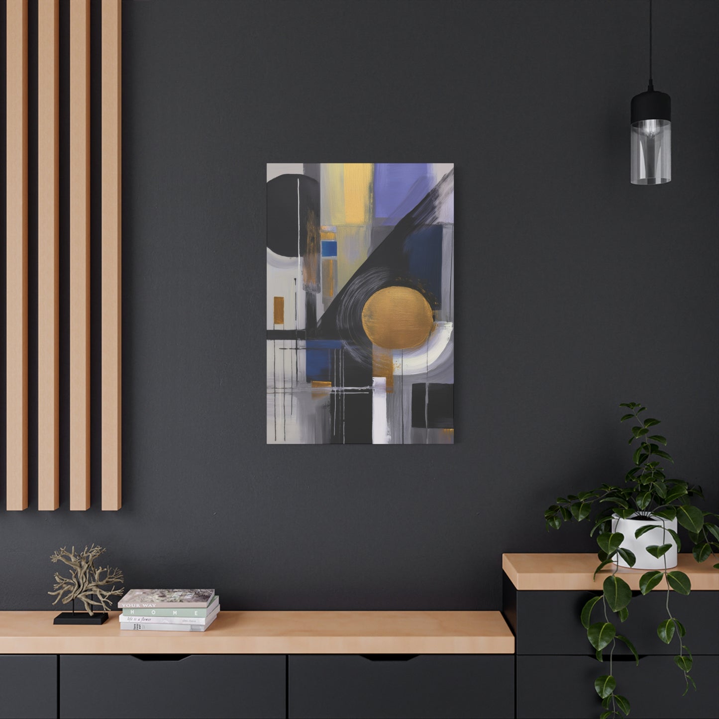 Purple Abstract Painting Print Canvas 20x24,20x30,24x30, 24x32,24x36,30x40, 32x48,36x48,40x60 Pine-Wood Inner Frame ABS-32