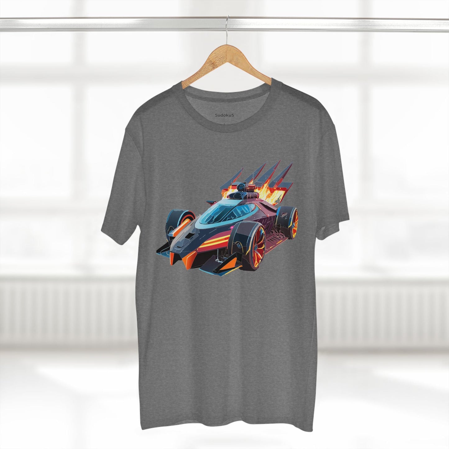 Car Graphic Unisex 100 Cotton Staple Tee 4