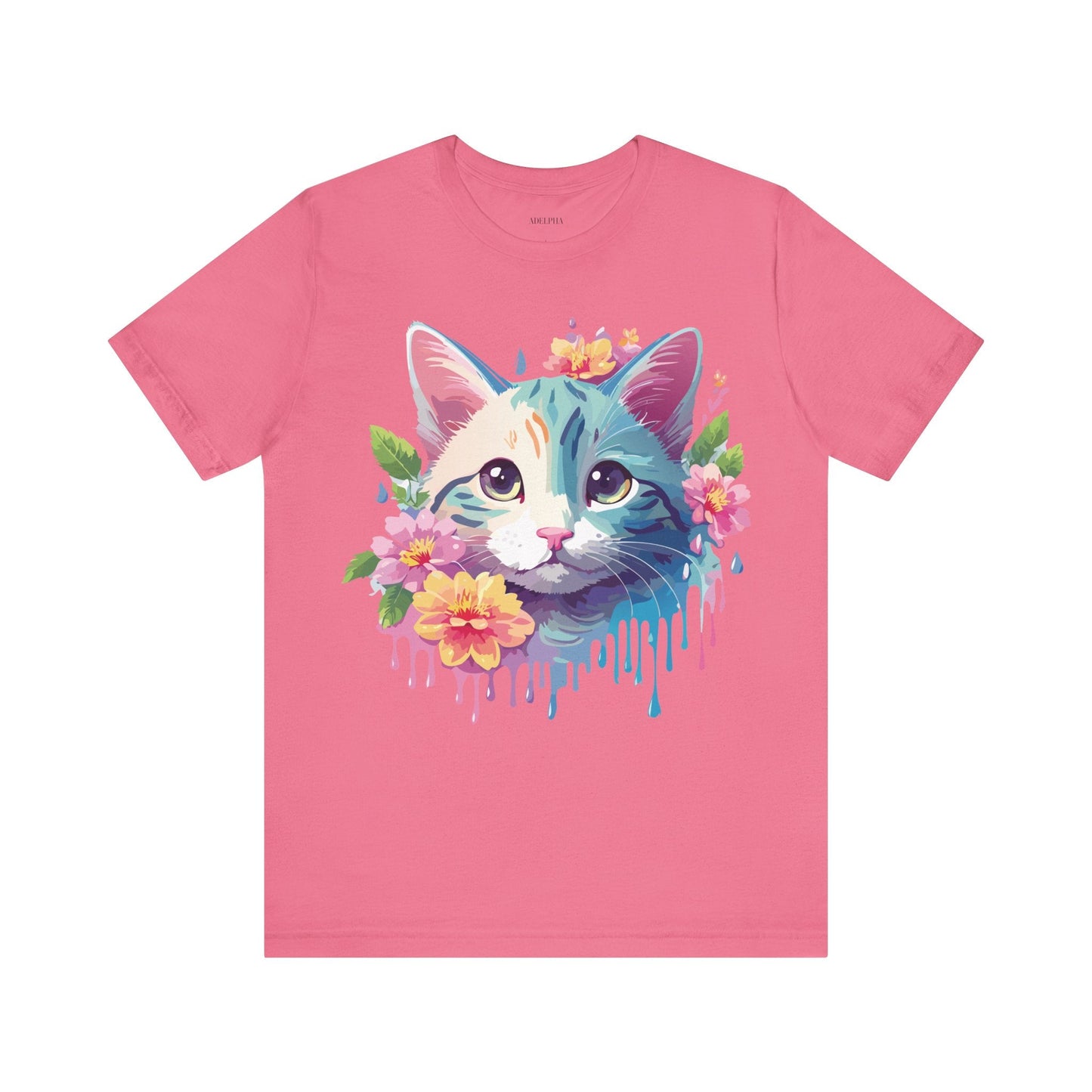 Cat Graphic Tee Unisex Shirt Adelpha Vintage Inspired Short Sleeve