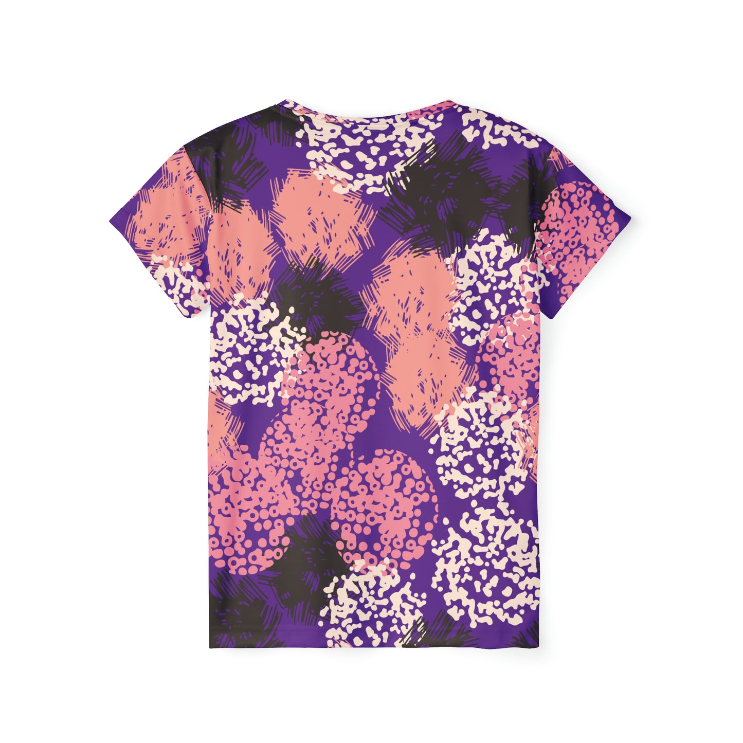 Poly Jersey Tee Shirt with abstract prints