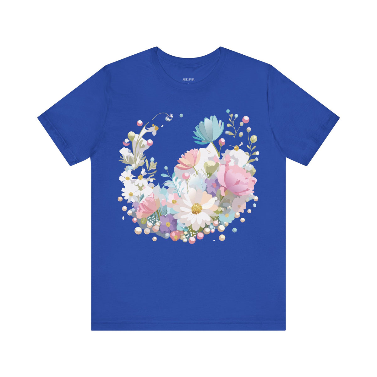 Floral Graphic Tee Shirt - Bella+Canvas Unisex 100 Cotton 22