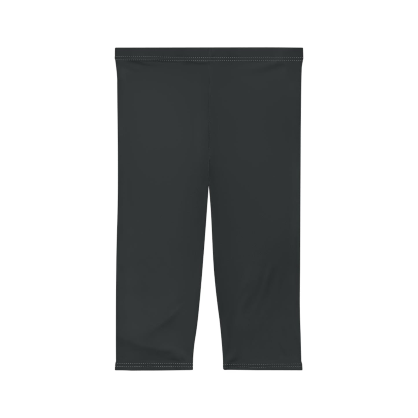 Gunmetal Color Women's Brushed Suede Poly Span Casual Capri Leggings XS-2XL