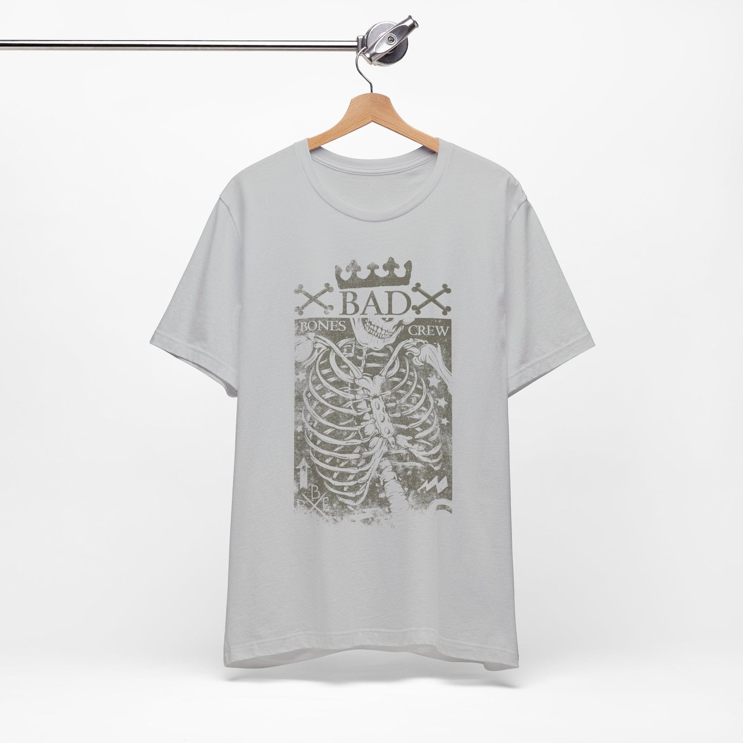 Skeleton Ribcage Tee Bones Crew Graphic Shirt A-10
