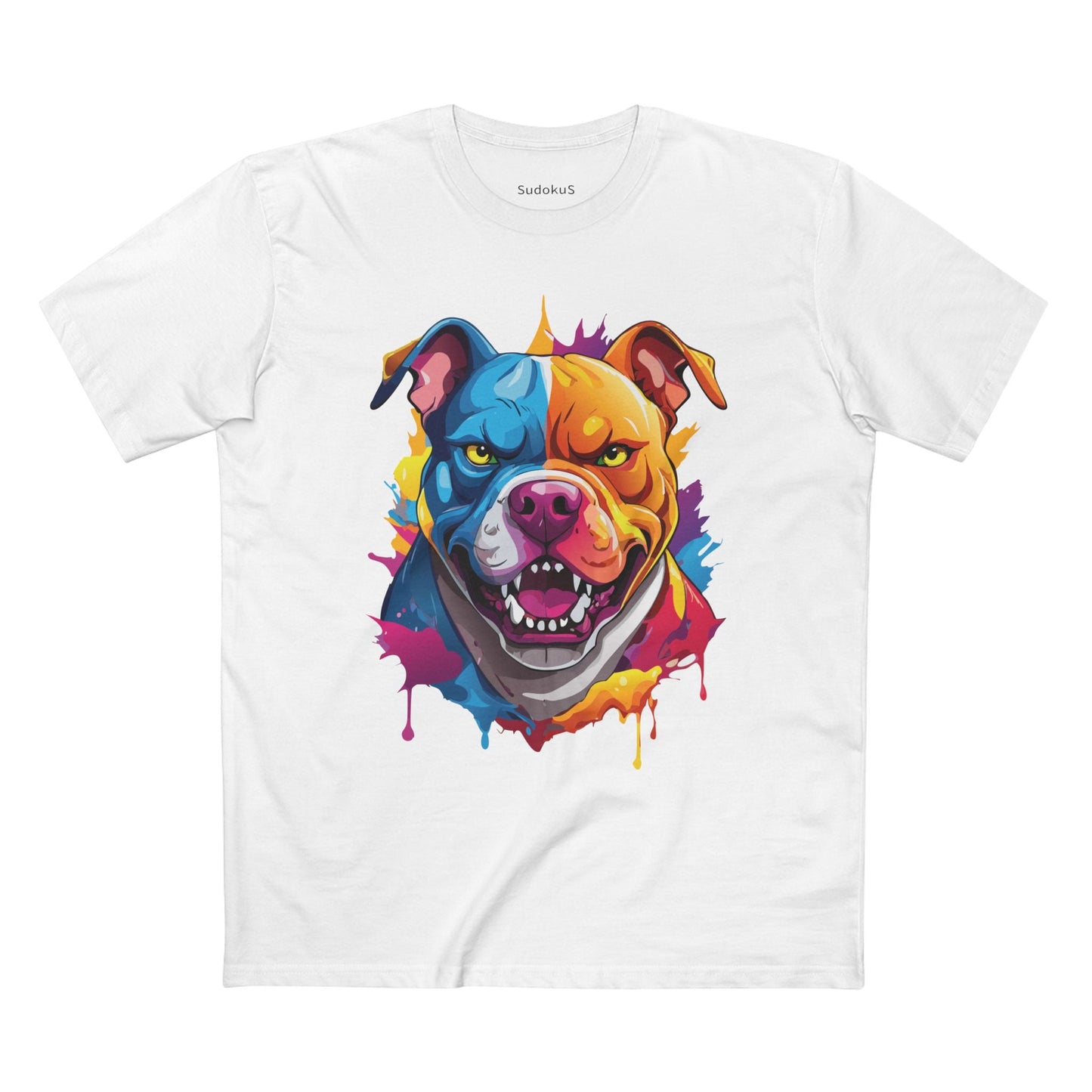 Dog Graphic Unisex 100 Cotton Staple Tee with Animal Design Artwork 37
