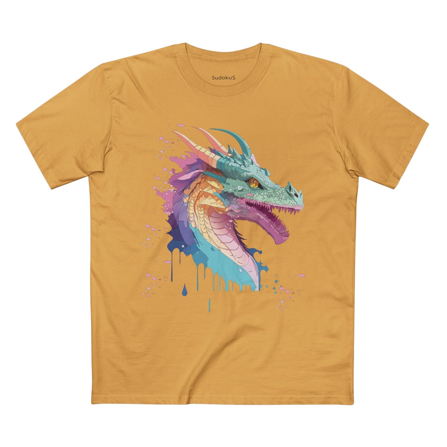 Dragon Graphic Unisex 100 Cotton Staple Tee 7