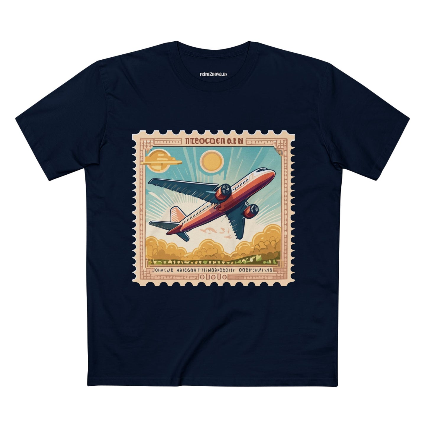 Stamp Shirt Postage Stamp Tee PS5 Unisex Premium Cotton Art Tee By Retro2Nova Pro