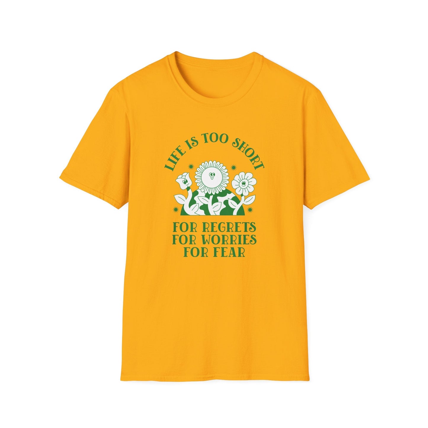 Positive Slogan T Shirts With Positive Words Tee Shirt Good Quotes Unisex Gildan Softstyle 64000 100 Percent Cotton