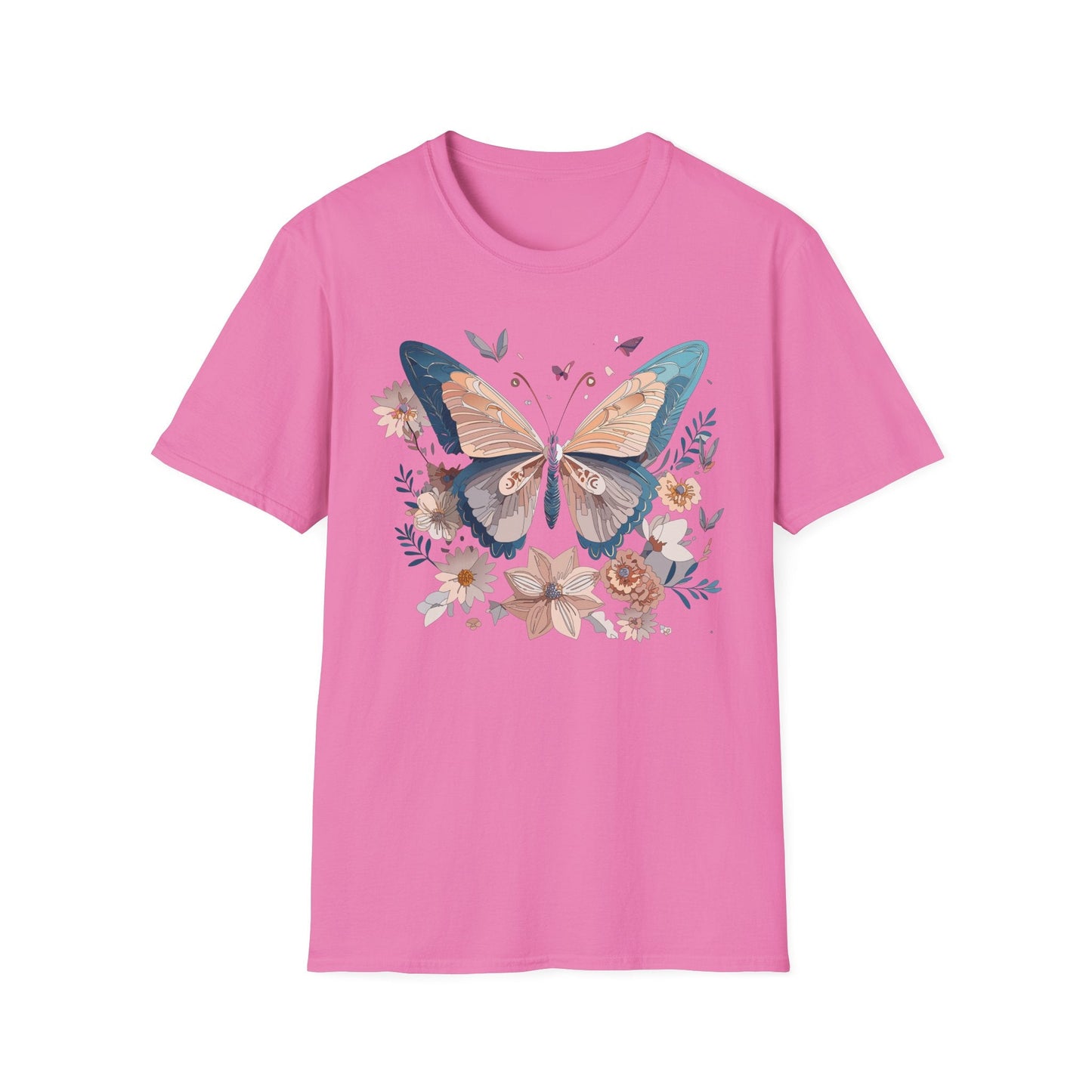 Monarch Butterfly T Shirt Unisex Softstyle Gildan 64000 Tee Lightweight Comfort Fit
