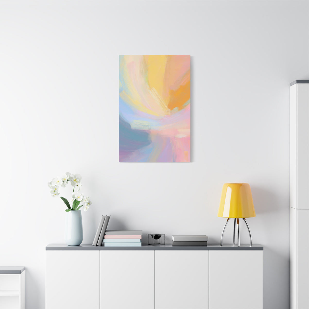 Abstract Pastel Painting Print Canvas 20x24,20x30,24x30 24x32,24x36,30x40 32x48,36x48,40x60 Pine-Wood Inner Frame ABS-95