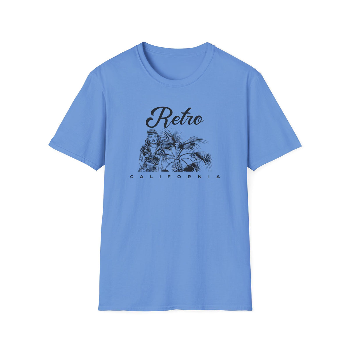 Retro California Vintage Palm Beach Graphic Tee Gildan Unisex 100 Cotton Tee Shirt d202